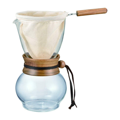 Hario V60 Ceramic Coffee Drip Pot - 480ml Pour Over Brewer for Home & Office Use - Perfect for Single Serve or Small Batch Brewing