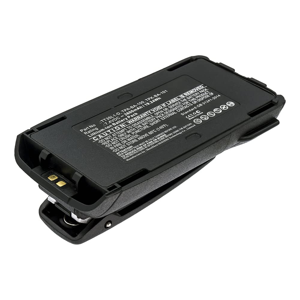 Synergy Digital 2-Way Radio Battery - 2600mAh Li-ion 7.4V Replacement for Tait TP8135 & T03-00011-CAAA | Long-Lasting Power for Construction, Security & Outdoor Communication