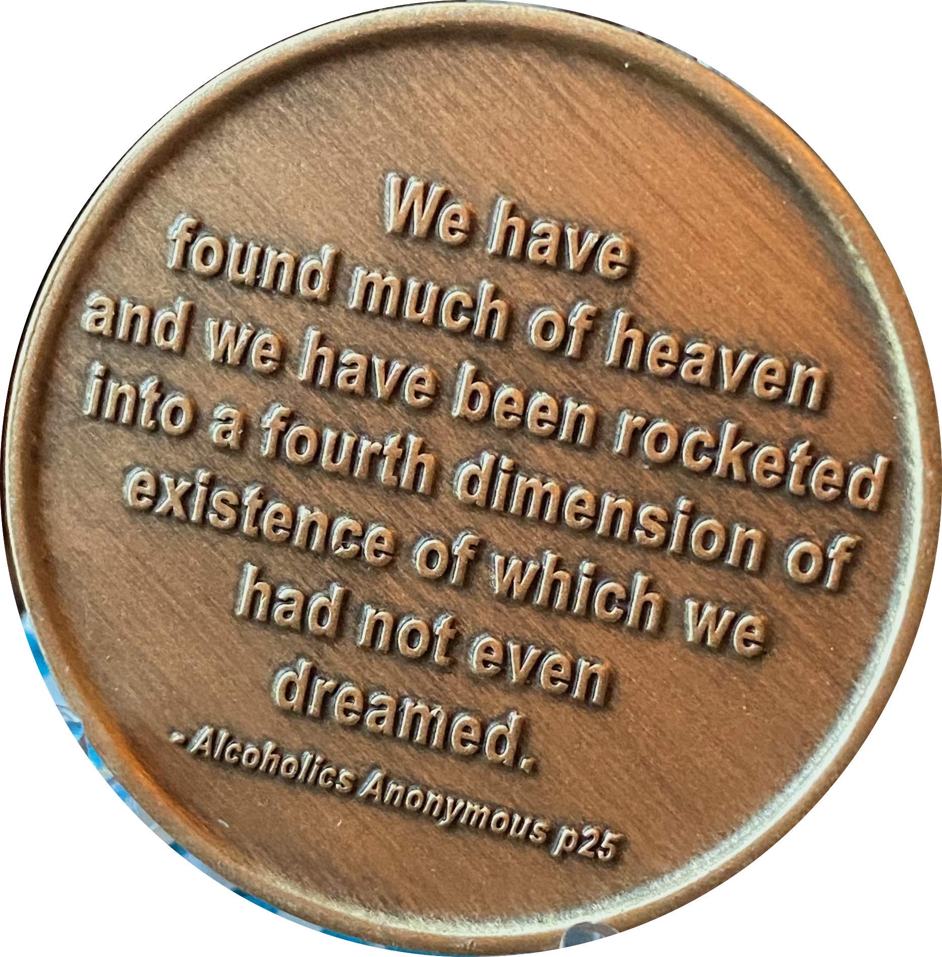 AA Sobriety Chip - Colorful 4th Dimension Design for Recovery & Milestone Celebrations | Perfect for AA Meetings, Sobriety Gifts & Personal Motivation