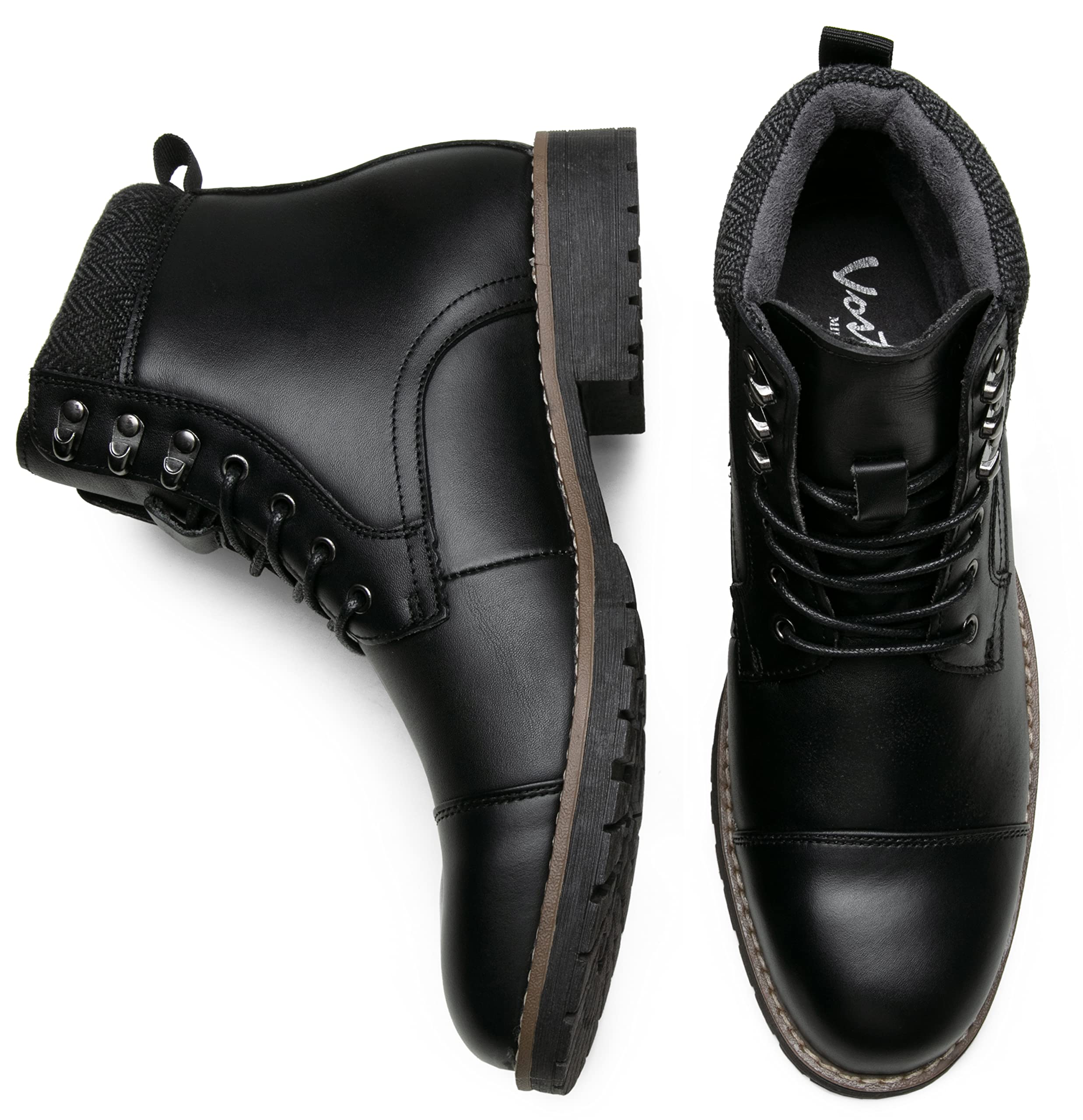Vostey Men's Motorcycle Boots - Stylish Zipper Chukka Boots for Casual Riding & Everyday Wear | Durable & Comfortable for Motorcycle Enthusiasts & Outdoor Activities