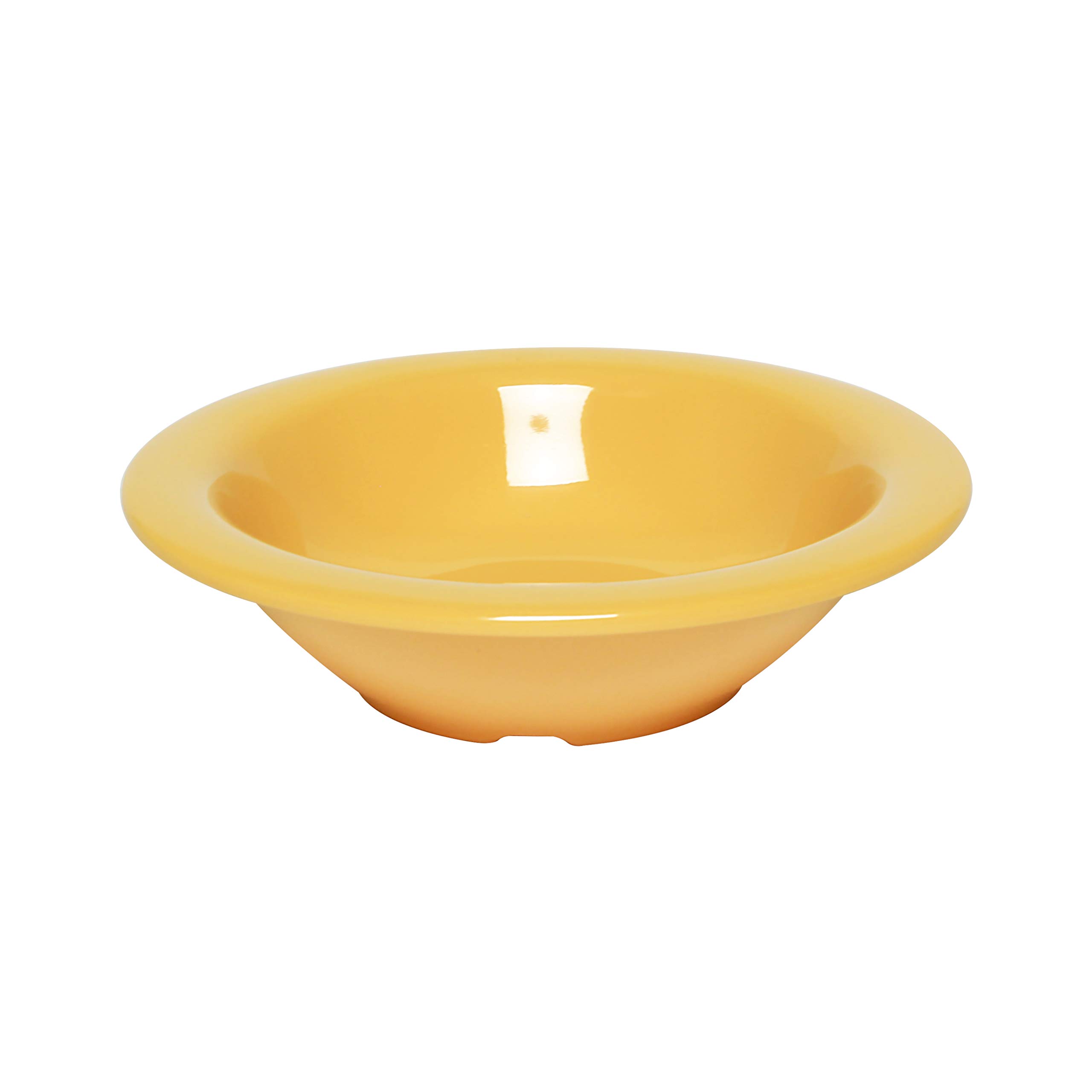 Vibrant Yellow Melamine Salad Bowl Set - 6 Inch, 8 oz (Pack of 12) - Durable & Lightweight Dishware for Outdoor Picnics, BBQs, and Party Serving