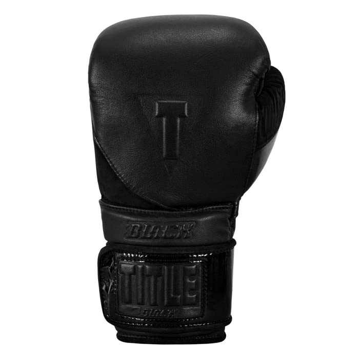 TITLE Boxing Black Heavy Bag Gloves 2.0 - Premium Training Gloves for Men & Women - Ideal for Boxing, Kickboxing, Punching Bag Workouts - Perfect for Gym, Home Training & Martial Arts Practice