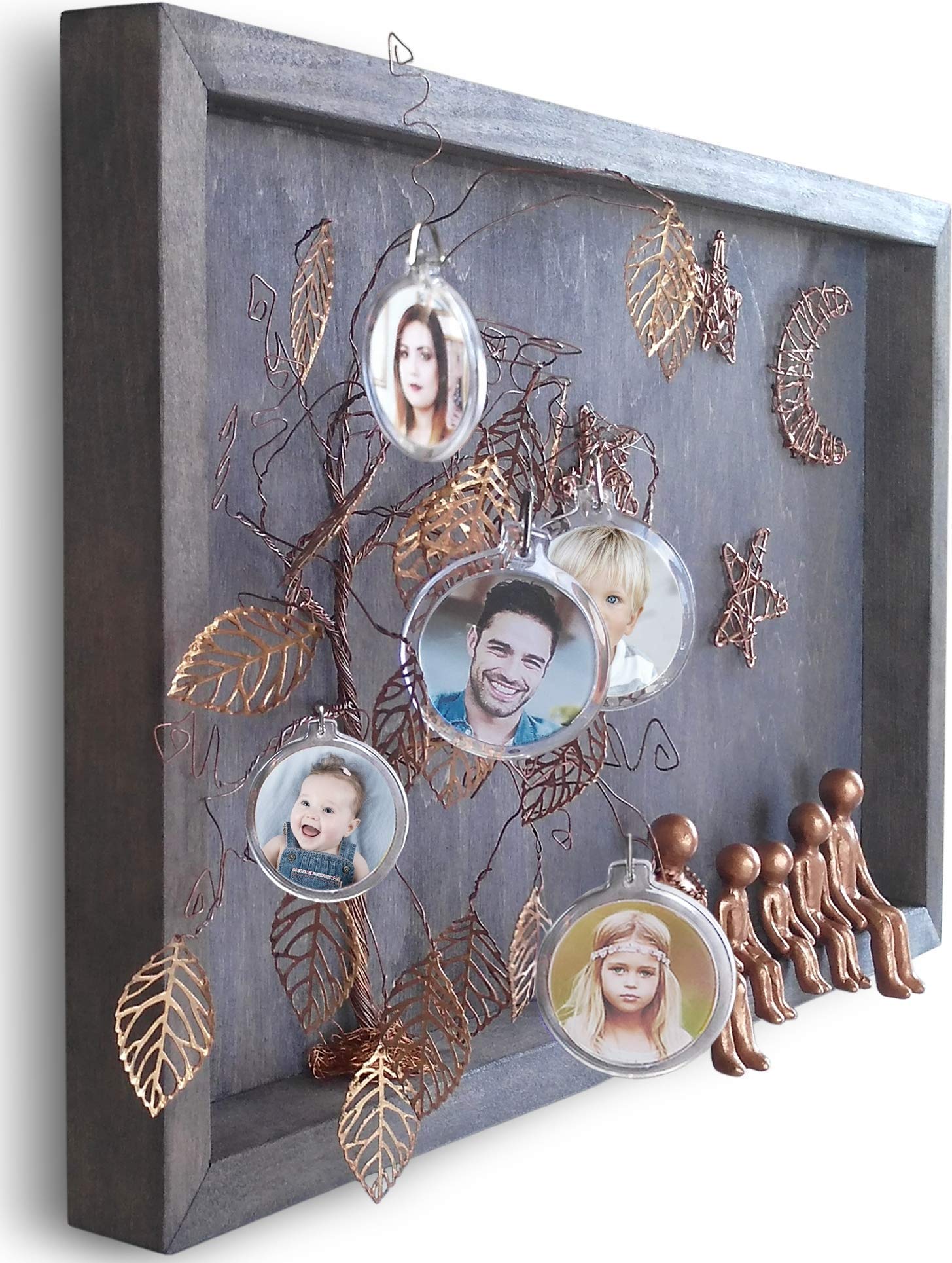 Personalized Silver Steel Wedding Anniversary Figurines - 5-Piece Set for 6th, 10th, 11th, 25th, 40th, 60th, 80th Years - Unique Gifts for Women, Men, Wife, Husband & In-Laws | Perfect for Anniversary Celebrations, Home Decor & Romantic Keepsakes