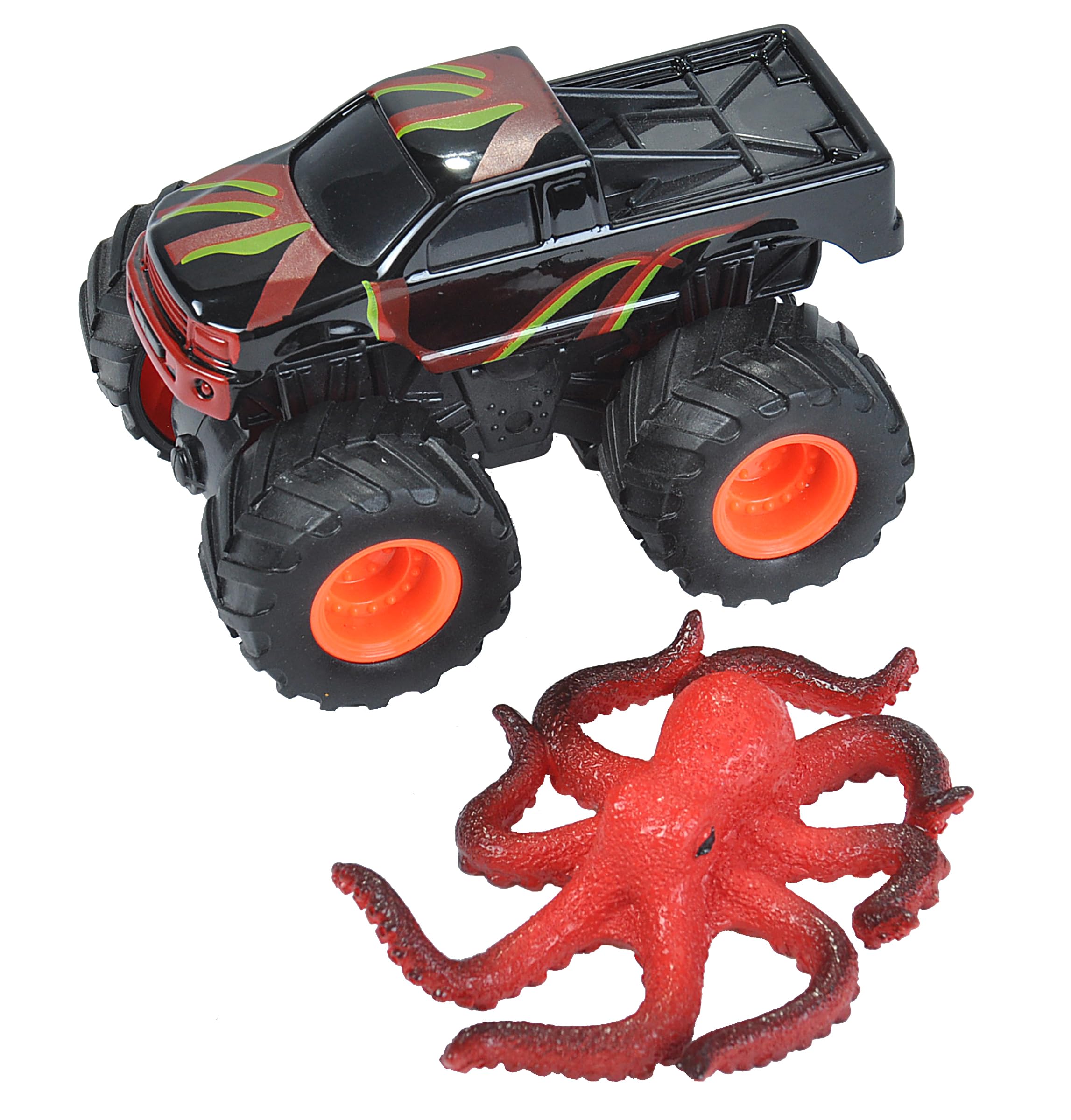 Wild Republic Octopus & Truck Adventure Playset - Kids' Imaginative Ocean Toy Gift Set (2-Piece) for Creative Play & Underwater Exploration