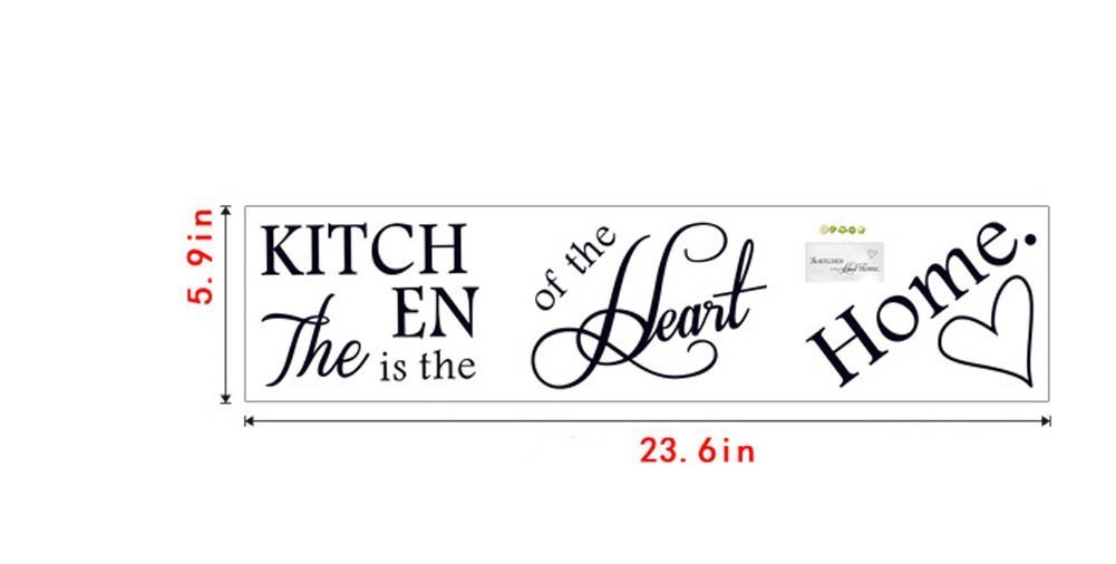 Lchen Kitchen Rules Wall Sticker - Removable Vinyl Decal for Home Decor, DIY Kitchen Wall Art - Perfect for Farmhouse, Apartment & Dorm Room Decoration