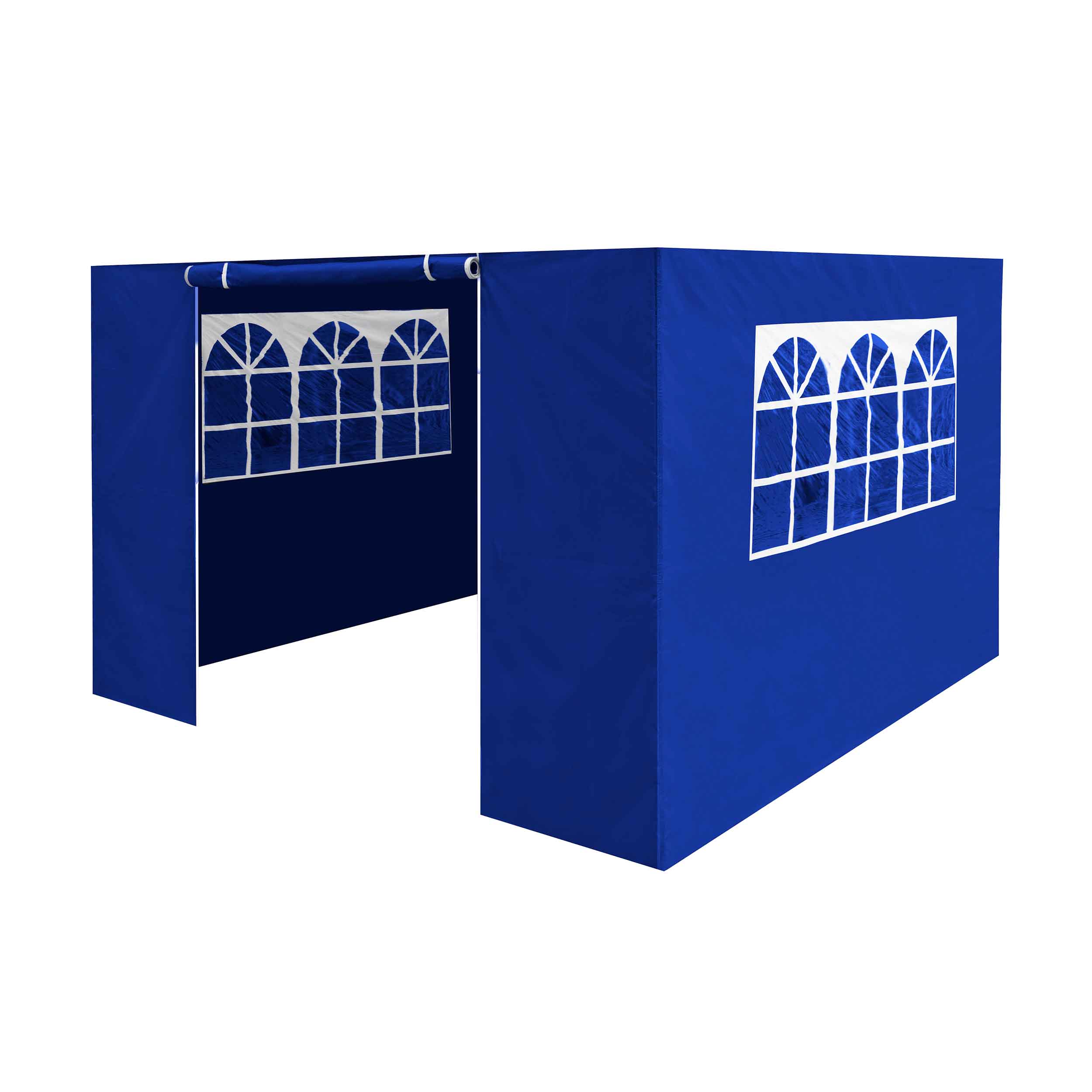 Premium Waterproof Gazebo Side Walls with Doors & Windows - Fits 3x3m Canopy Tents - Durable Blue Outdoor Party Accessories (DG147) for Garden Weddings, Camping & Backyard Events