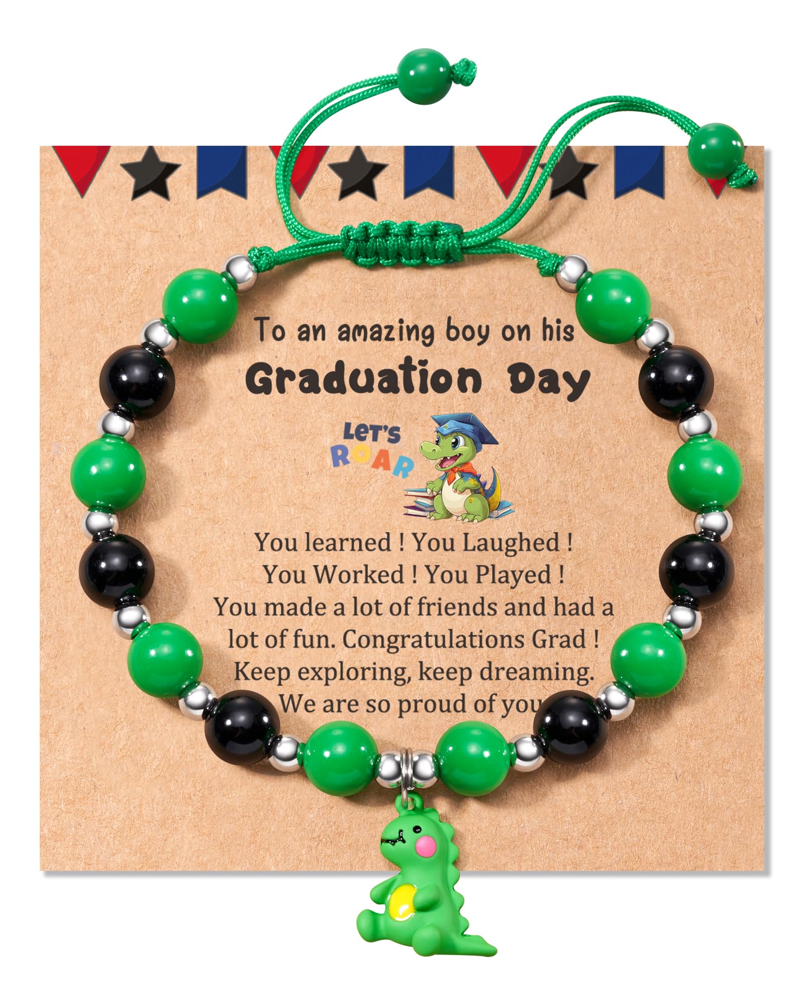 Dinosaur Bracelet for Women & Men - Unique Graduation & Birthday Gift Idea - Perfect for Dinosaur Lovers & Jewelry Enthusiasts | Great for Everyday Wear, Parties & Special Occasions