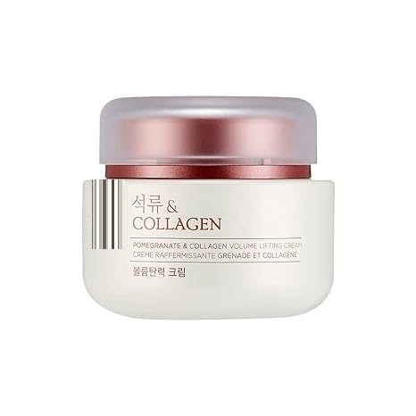 PUB Pomegranate & Collagen Face Cream - 10% Marine Collagen & Pomegranate Extract - Anti-Wrinkle & Deep Hydration Day & Night Cream for All Skin Types (100ml) | Perfect for Dry Skin Care & Anti-Aging Routine