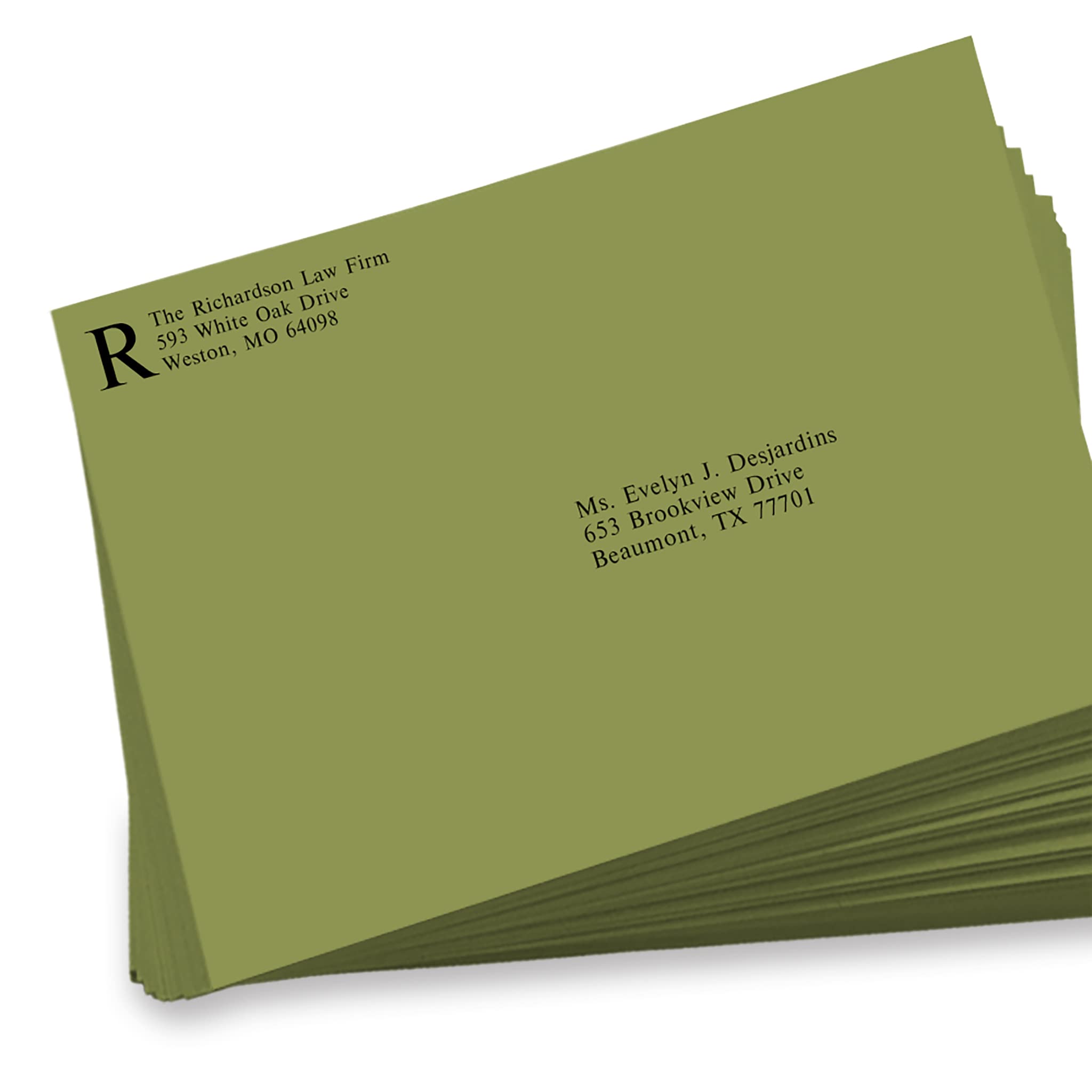 LUXPaper 9 x 12 Open End Envelopes - Peel & Press Self Seal, Avocado Green, 70lb Text Weight, Pack of 500 | Perfect for Mailing, Business Correspondence, Wedding Invitations, and Greeting Cards