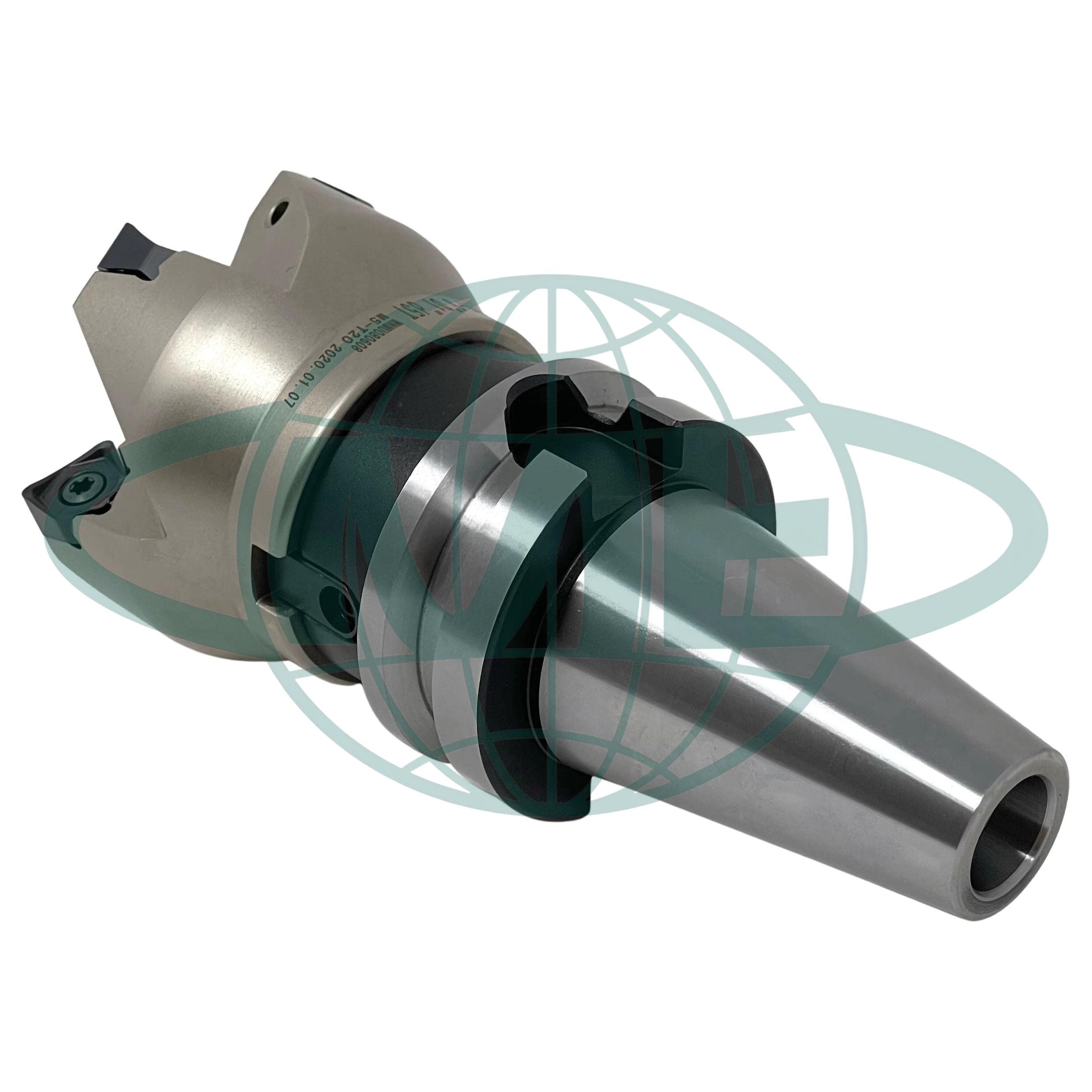 CME 3 Inch 90 Degree Indexable Face Mill with BT40 Arbor - Includes WNMG080616 Inserts, 5 Flutes for High Efficiency Milling - Perfect for CNC Machining, Metalworking & Industrial Applications