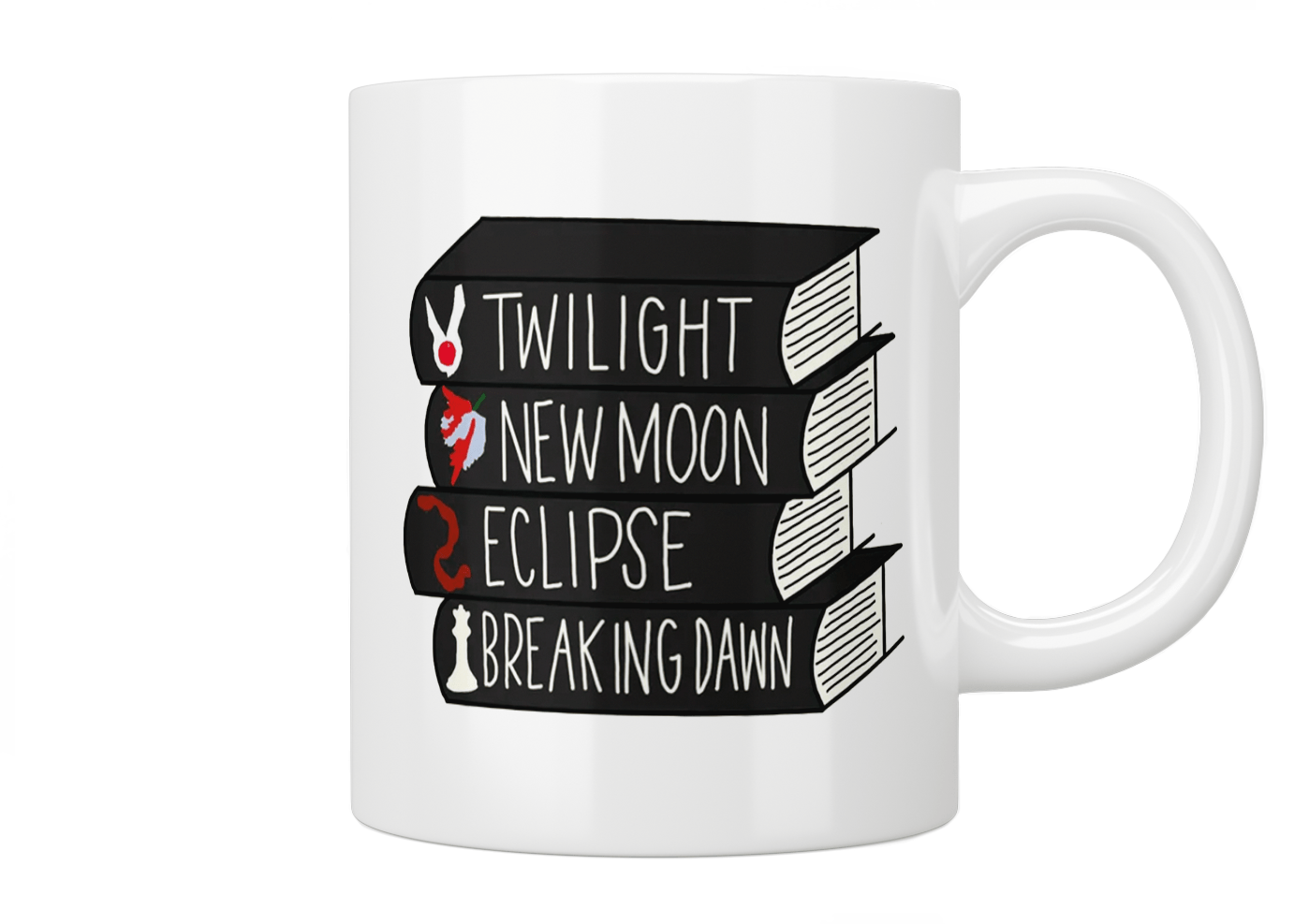 Twilight Saga Book Series Themed Coffee Mug - Perfect for Fans, Gifts & Reading Time - Ideal for Tea, Coffee & Hot Chocolate Lovers
