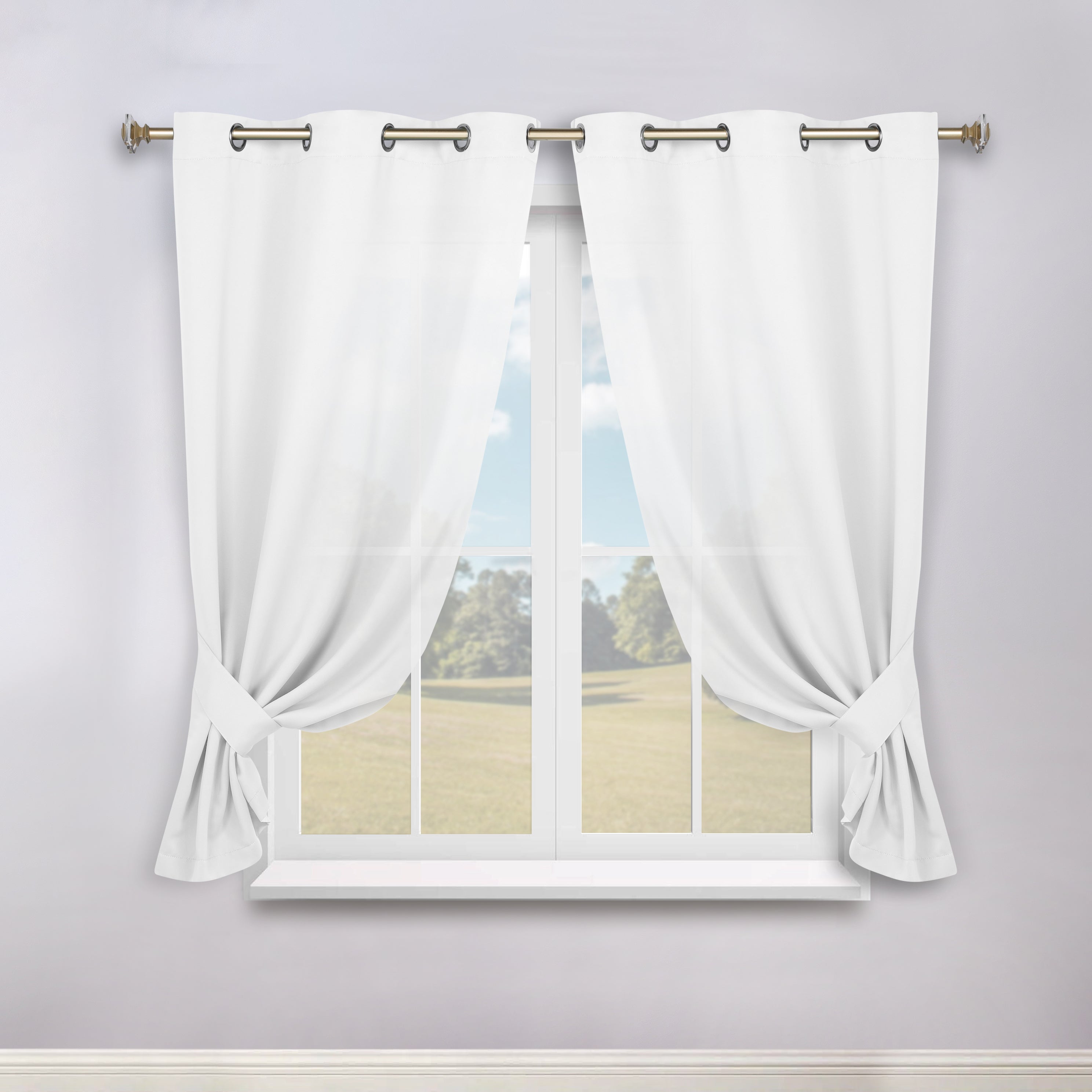 Machine Washable Blackout Curtains for Bedroom - Solid Room Darkening Window Drapes (Set of 2 Panels) - Perfect for Home Theater, Nursery & Light Sleepers