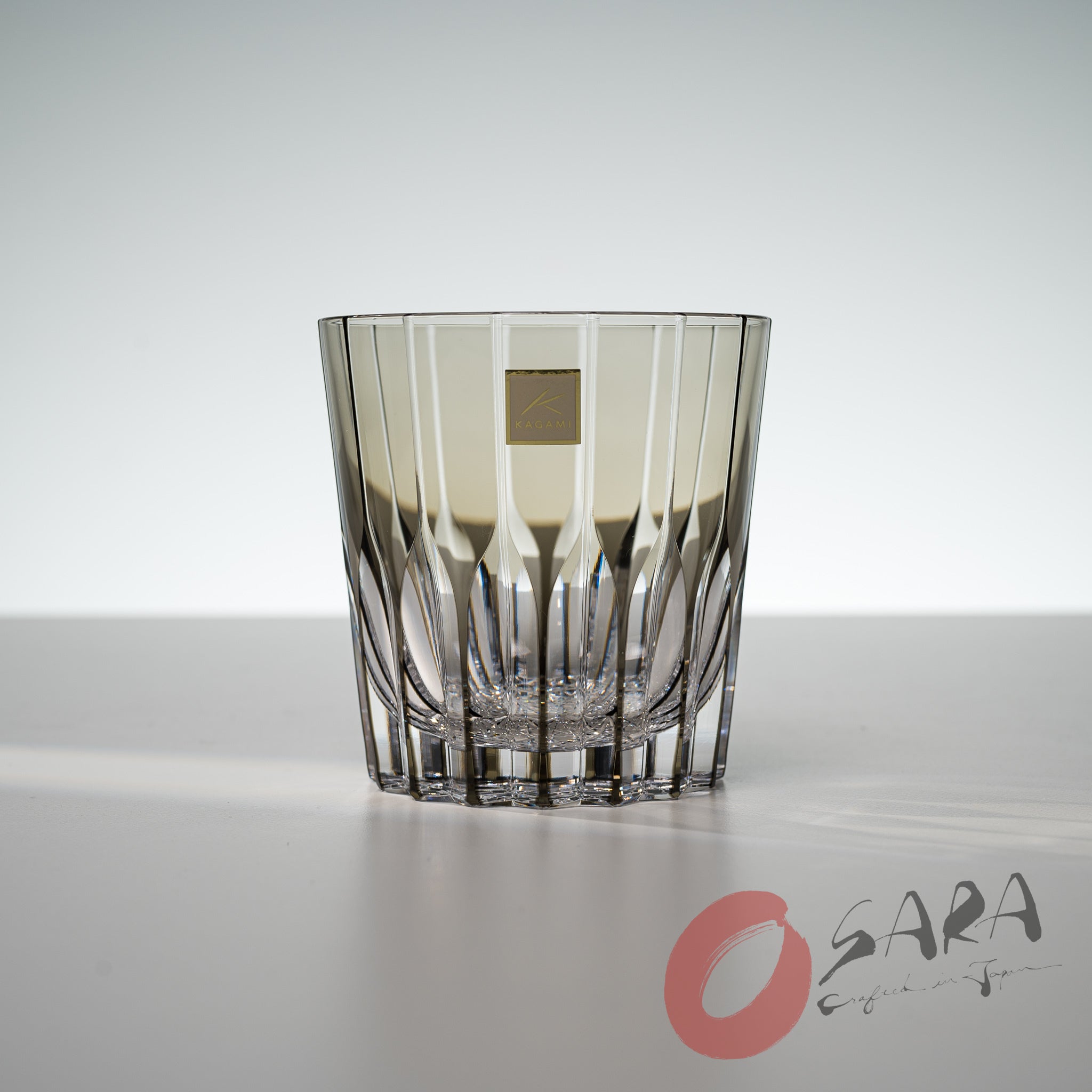 Premium KAGAMI Crystal Japanese Handmade Whiskey Glass Set - 320ml Rock Glass for Bourbon, Scotch & Cocktails - Elegant Barware for Home & Gifts