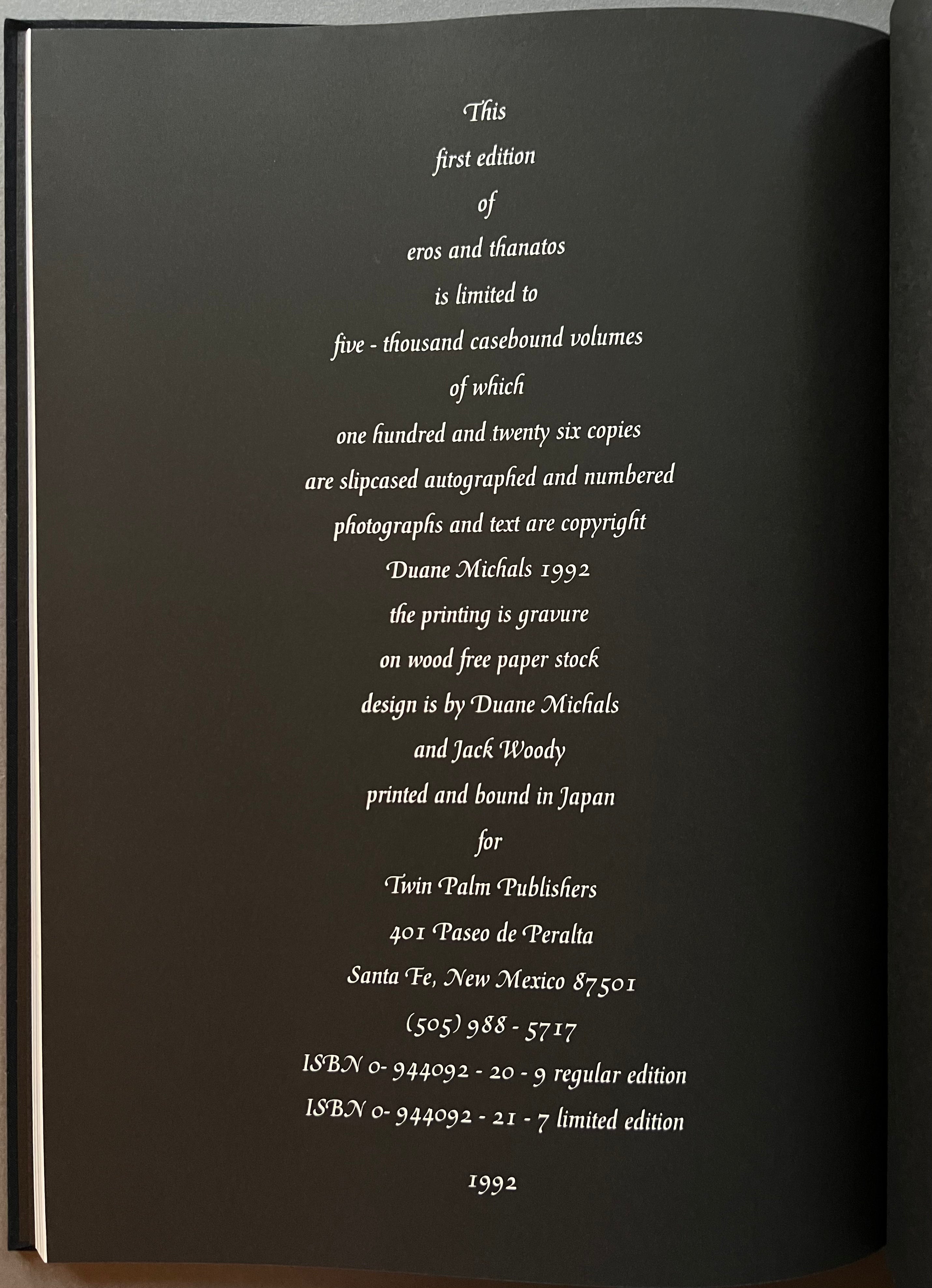 Duane Michals: Eros & Thanatos Photography Book - Explore Love & Mortality in Art - Perfect for Photography Enthusiasts & Art Collectors