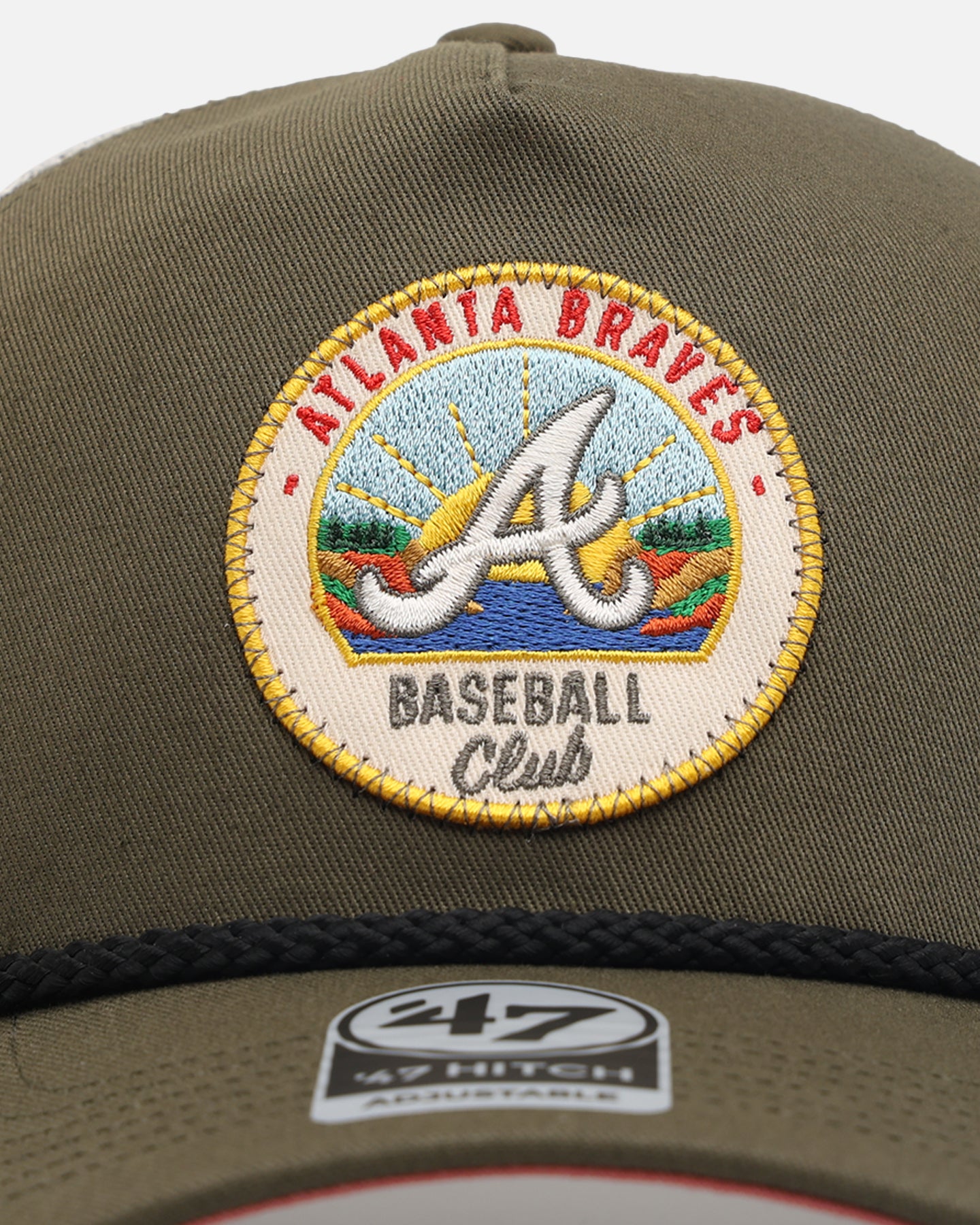 47 Brand Atlanta Braves 'Casting Call' '47 Hitch Trucker Snapback Sandalwood - Stylish Baseball Cap for Braves Fans, Perfect for Game Day & Casual Wear