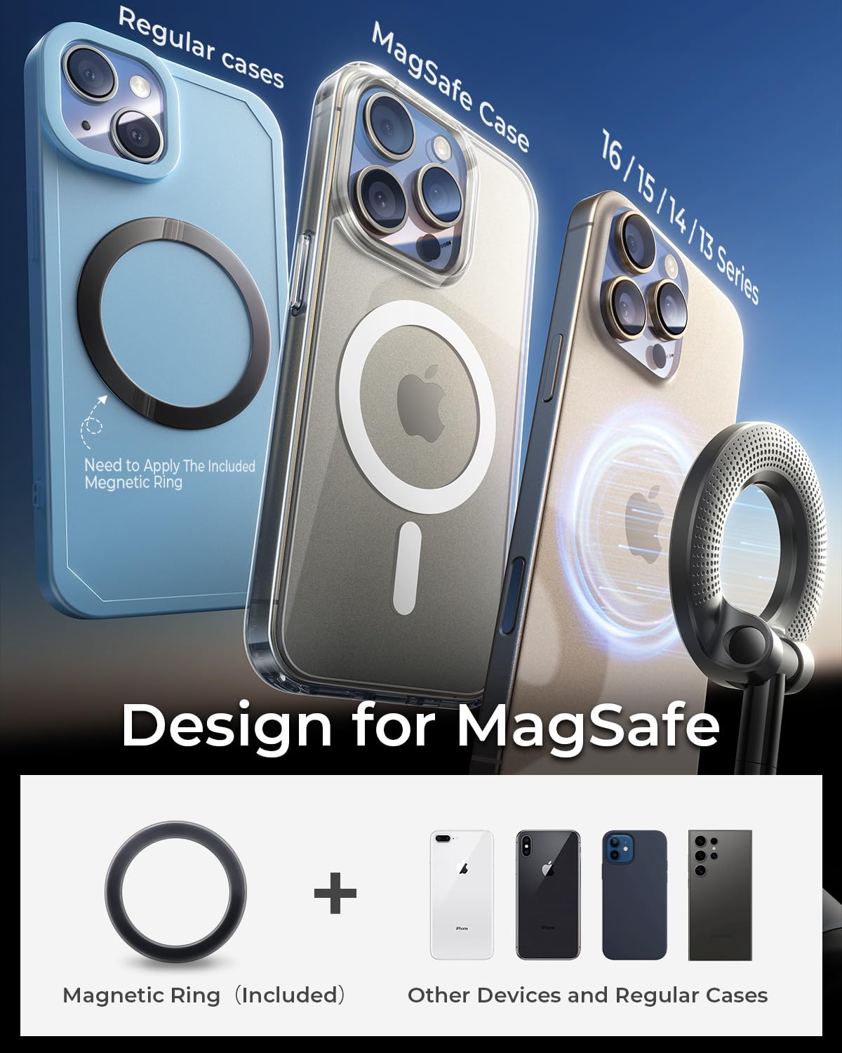 MRGLAS 2025 Upgraded Vacuum Magnetic Phone Holder Stand - 89+LBS Strongest Suction & 2800gf Magnetic Phone Mount for Magsafe, Adjustable Swivel Lock - Perfect for Car Dashboard, Gym Equipment, Mirror & Office Desk Use