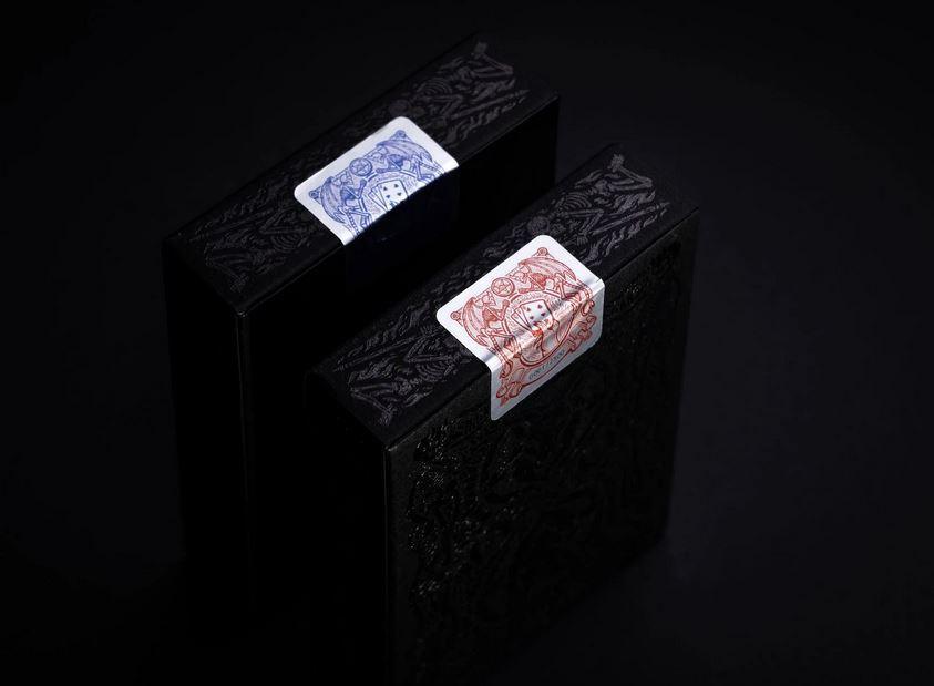 Premium 666 Crimson Flare Playing Cards - Elegant Poker Deck for Magic Tricks, Cardistry & Casino Games | Perfect for Poker Nights, Magic Shows & Collectors
