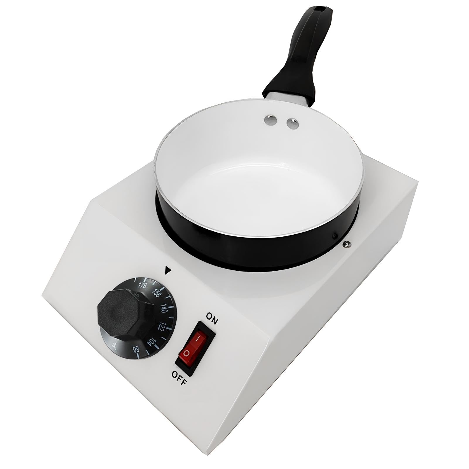 110V Electric Chocolate Melting Pot - Commercial Chocolate Tempering Machine for Melting Chocolate, Butter, Cheese, Cream & Candy - Removable Ceramic Pot for Easy Cleaning - Perfect for Bakeries, Candy Shops & Home Dessert Making