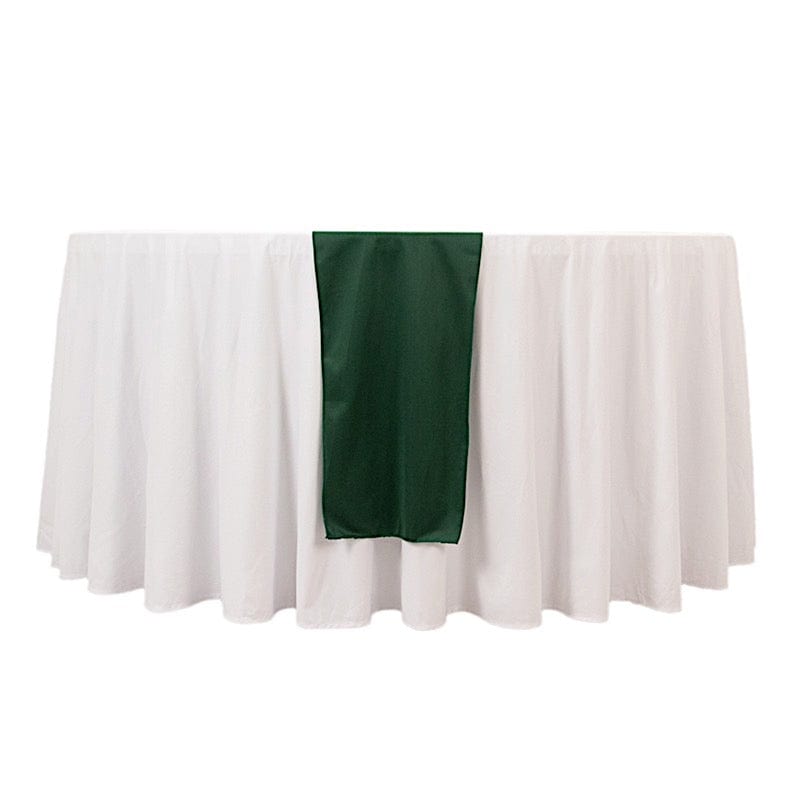 12-Pack Premium Scuba Polyester Table Runners - 108 Inch Long Wrinkle-Resistant Dining Table Decor for Weddings, Parties & Holiday Celebrations