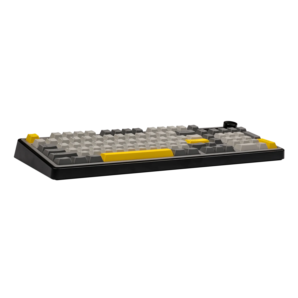 AJAZZ AK980 Mechanical Keyboard - RGB Backlit, Wired/Wireless, Maillard Switches, Black/Gray/Yellow - Perfect for Gaming, Typing & Office Work