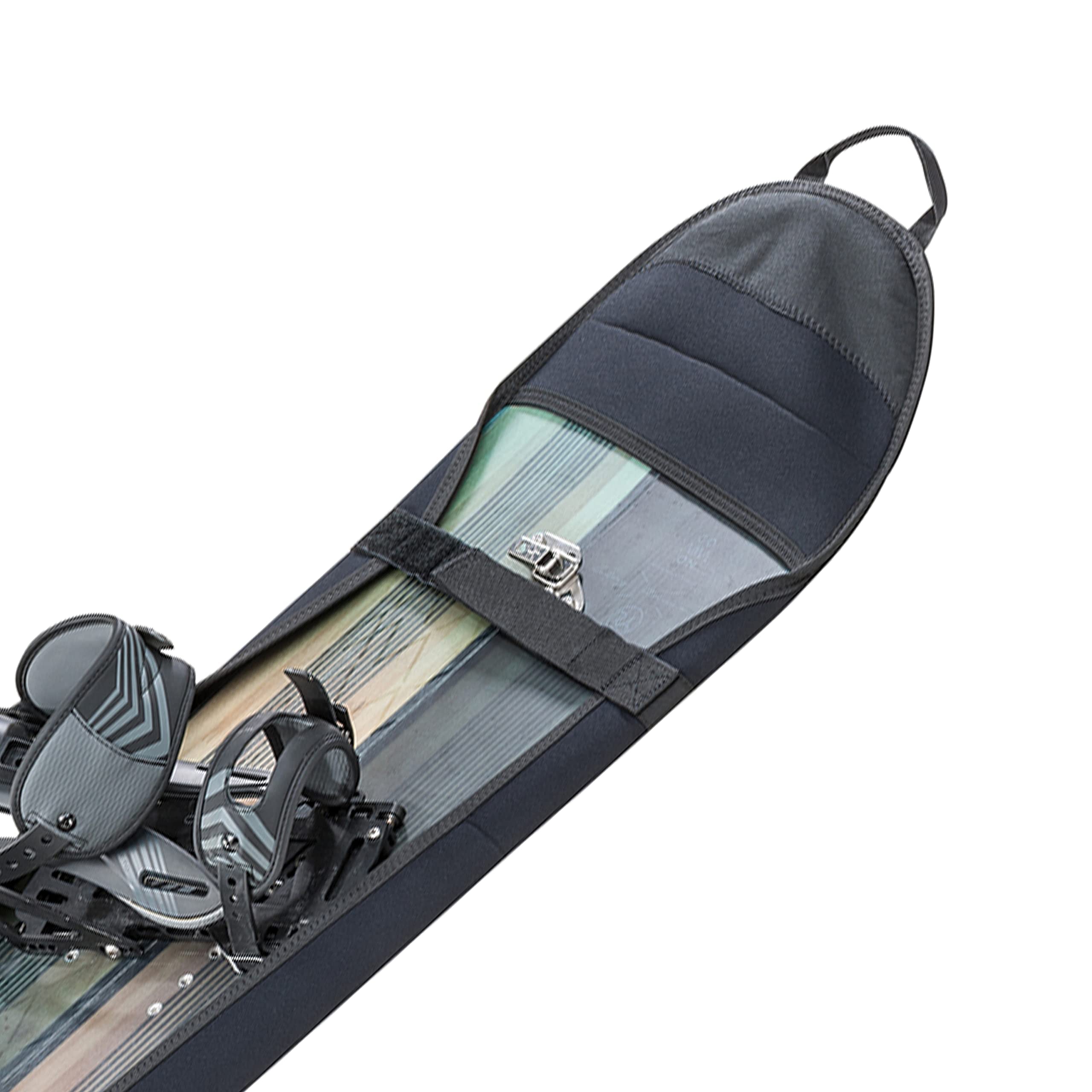 EVOC Unisex Snowboard Bag - Black, Medium/Large (155-170cm) | Waterproof & Durable Travel Cover for Snowboards | Perfect for Air Travel & Mountain Adventures