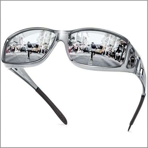A30 Transparent Grey Frame/Silver Mirrored Lens