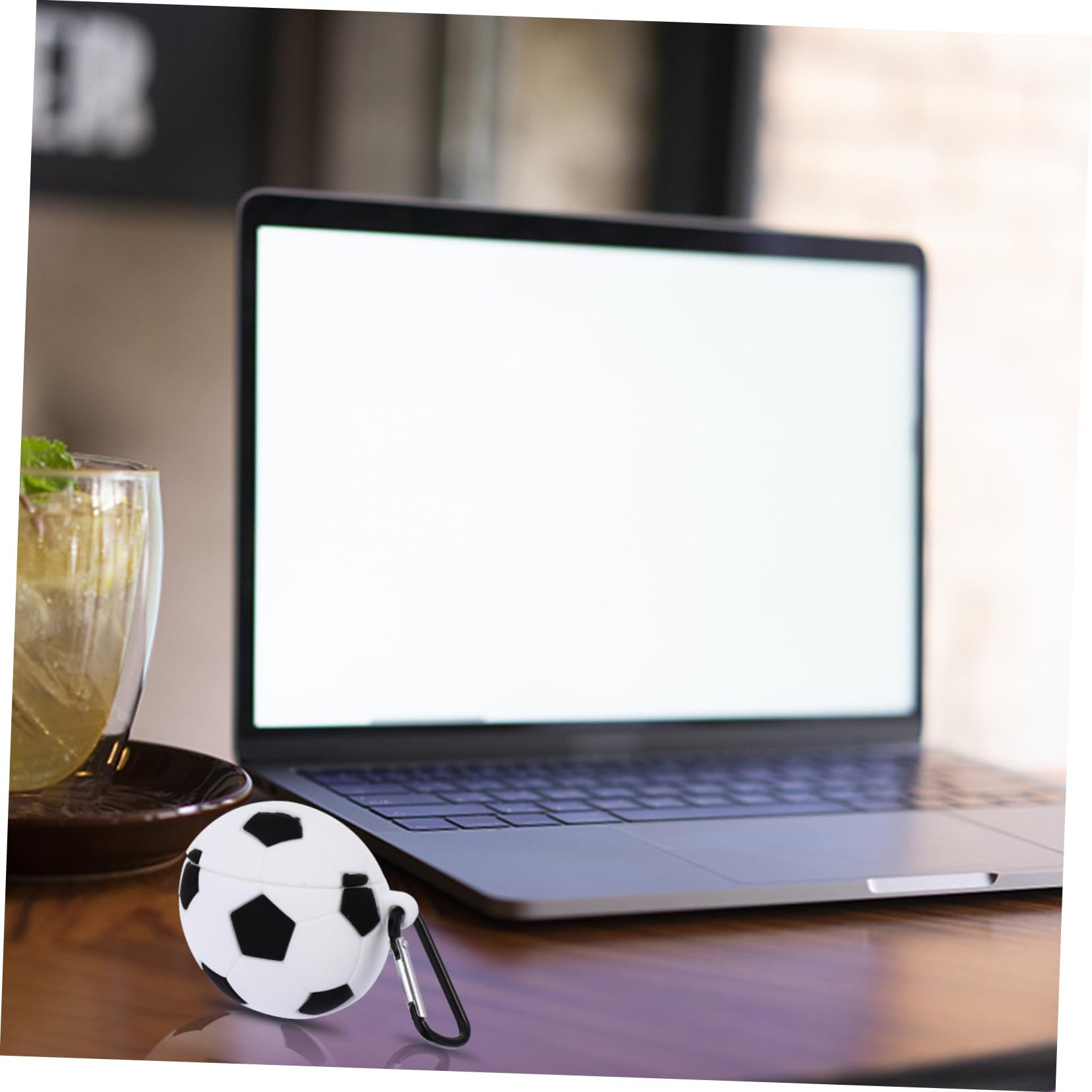 Premium 1-Piece Football Shaped Headphone Case - 3D Soccer Design Protective Sleeve for Earphones & Headsets | Portable Storage for Sports, Travel & School Accessories