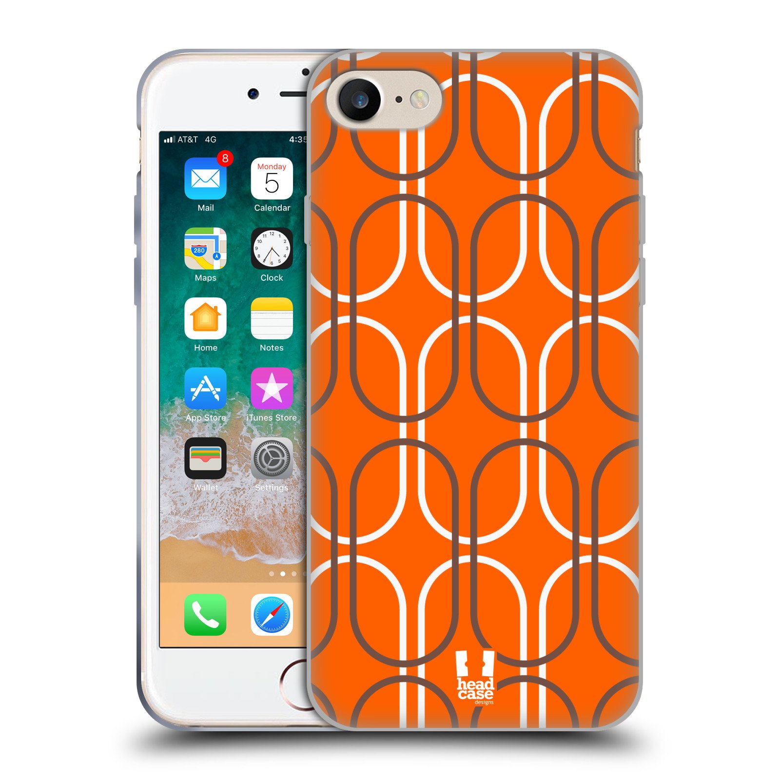 Rust Mod Patterns Soft Gel Phone Case Compatible with Apple iPhone 7/8/SE (2020 & 2022 Models) - Durable Protective Cover with Unique Design for Everyday Use & Outdoor Activities
