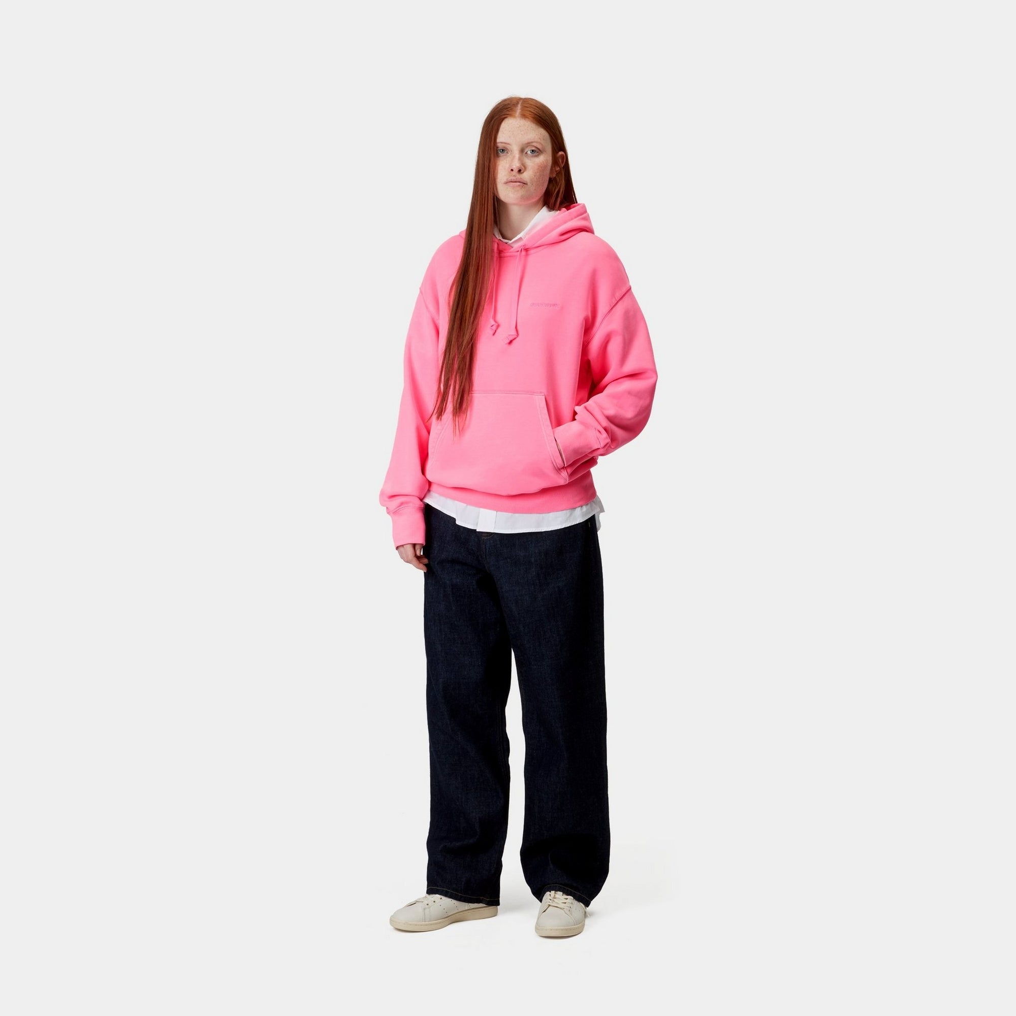 Luminous Pink Hooded Sweatshirt for Women - Reflective & Cozy Pullover for Running, Jogging, and Nighttime Outdoor Activities