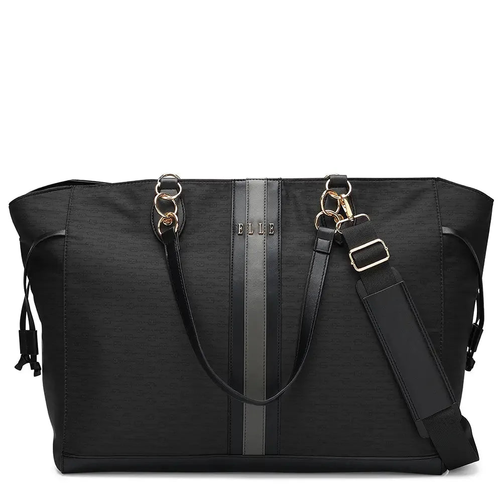 Eleganza 32L Monogram Weekender Tote Bag - Stylish Travel & Gym Bag for Women | Perfect for Weekend Getaways, Business Trips & Workout Essentials