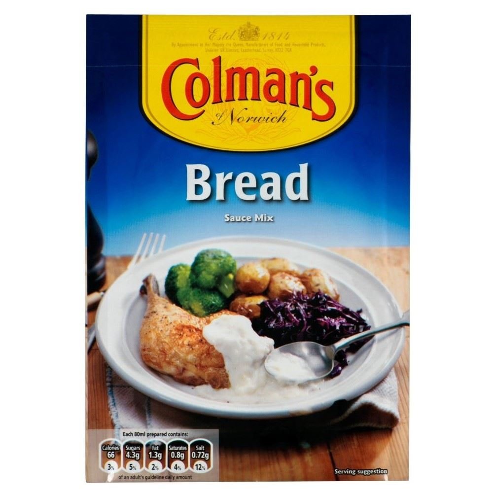 Colman's Bread Sauce Mix (40g) - Pack of 6 | Easy Homemade British Sauce | Perfect for Roast Dinners, Christmas Meals & Family Gatherings