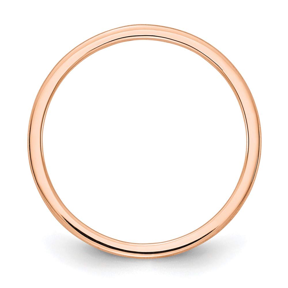 14k Rose Gold Stackable Band for Everyday Wear
