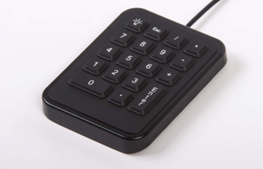iKey IK-18-USB Backlit Numeric Keypad - USB Number Pad with 18 Keys for Laptop & Desktop - Perfect for Data Entry, Accounting & Office Work