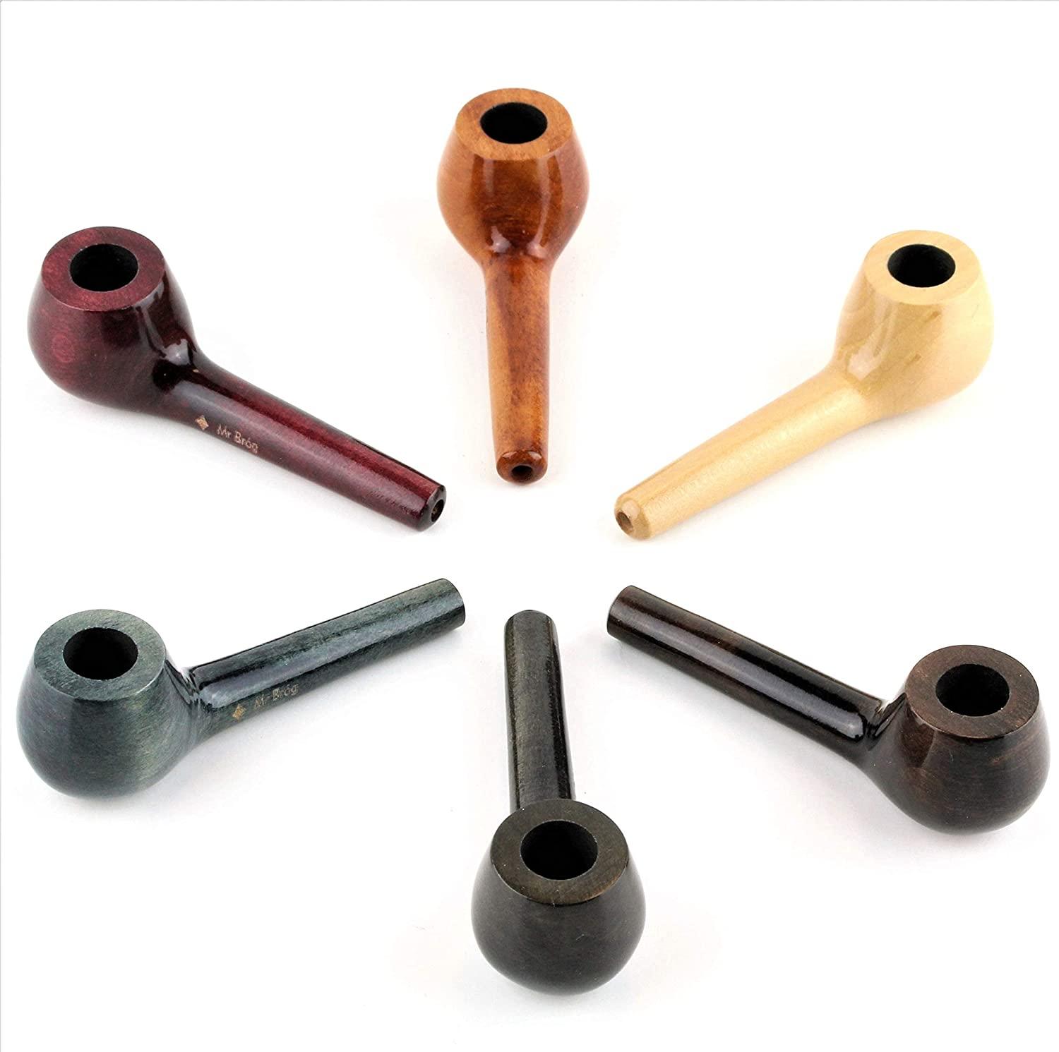 Handmade Mini Tobacco Smoking Pipe - Natural Pear Wood & Roots - Portable Wooden Bowl for Relaxation & Outdoor Use