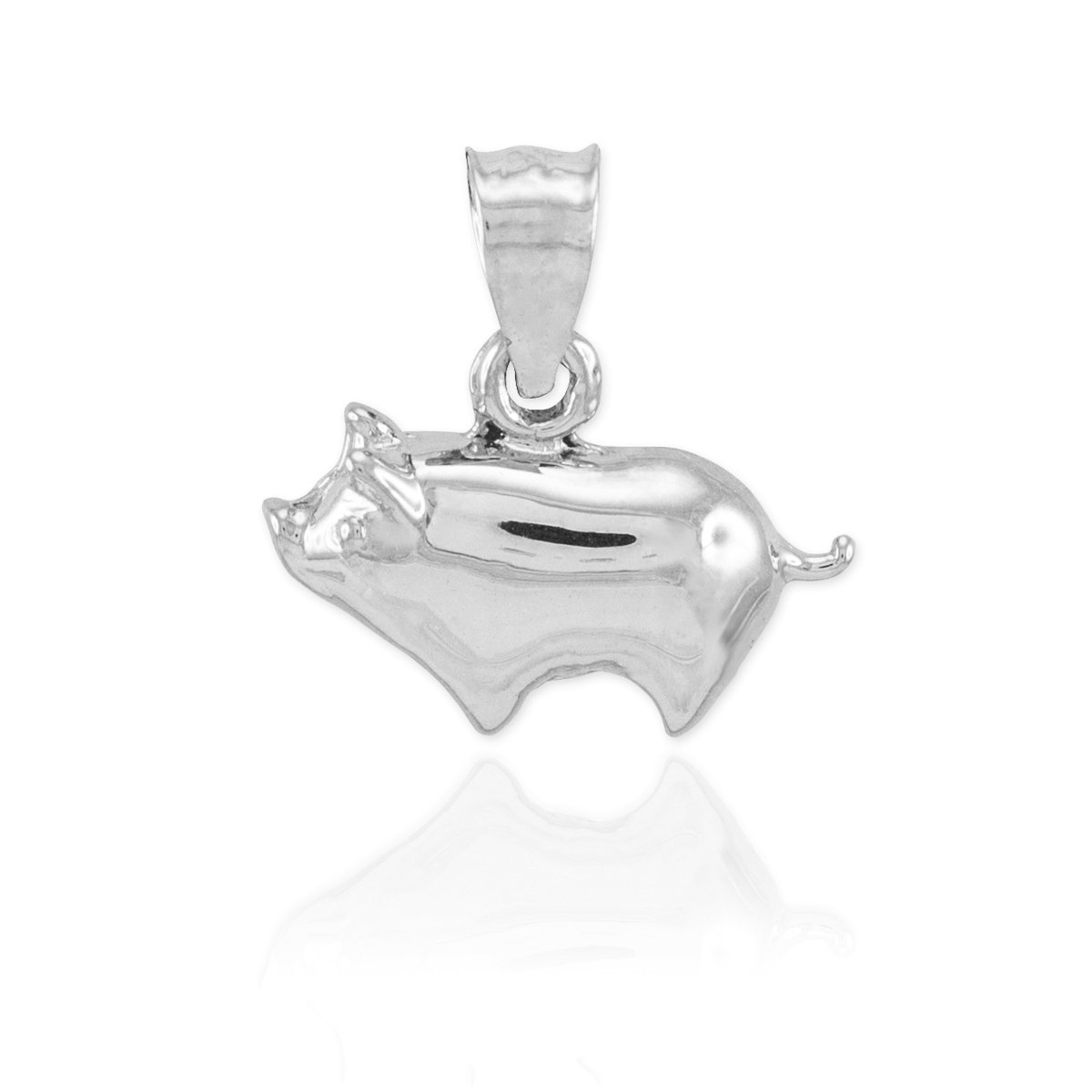 925 Sterling Silver Pig Charm Pendant Necklace - Animal Kingdom Jewelry for Women | Perfect Gift for Birthday, Christmas & Zodiac Collectors