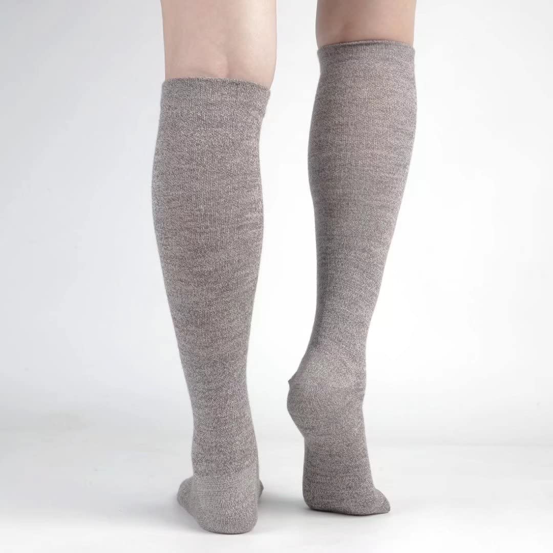 JAVIE 80% Merino Wool Ultra Soft 15-20mmHg Graduated Compression Socks for Women & Men - Perfect for Running, Hiking & Travel - Moisture Wicking & Temperature Regulating