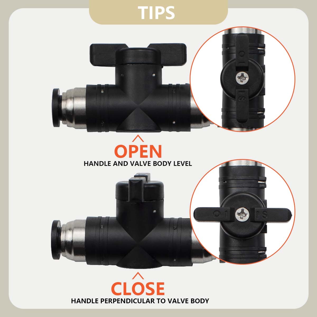 3 Pcs 4mm Pneumatic Ball Valve Push to Connect Fittings - BUC Air Flow Control Valve with Straight Quick Connect for Air Hose - Ideal for Compressed Air Systems, DIY Projects, and Industrial Automation