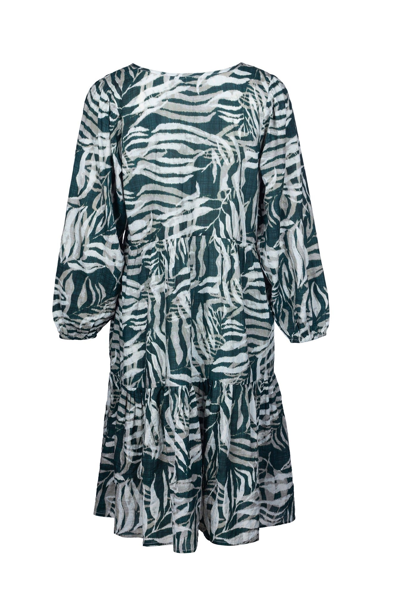 Forest Fern Print Women's Dress - Elegant Floral Summer Dress for Casual Wear, Parties & Outdoor Events | Style 6536B1