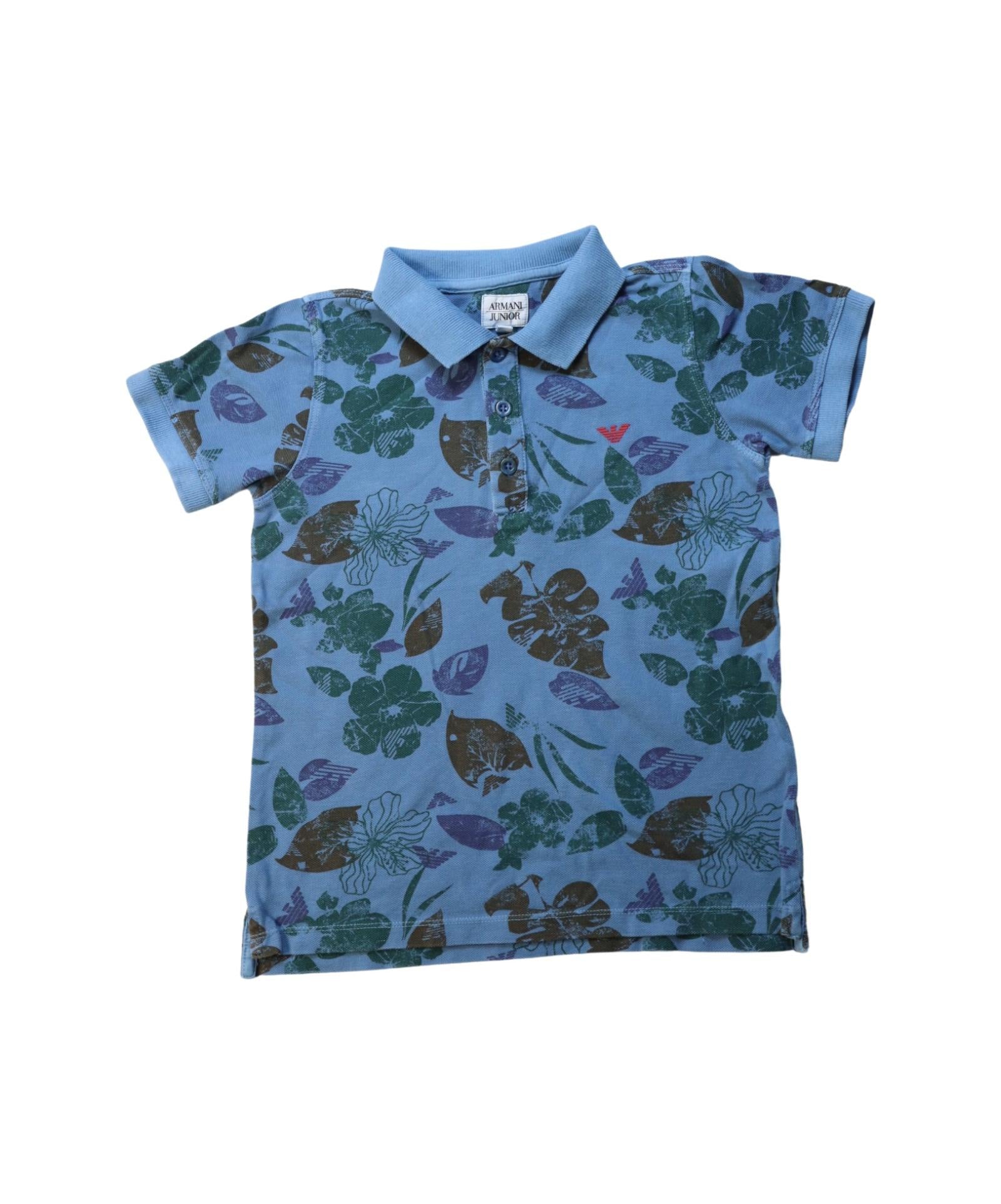 Armani Short Sleeve Polo Shirt for Boys Size 6T - Classic Cotton Casual Top for School, Playdates & Summer Outfits