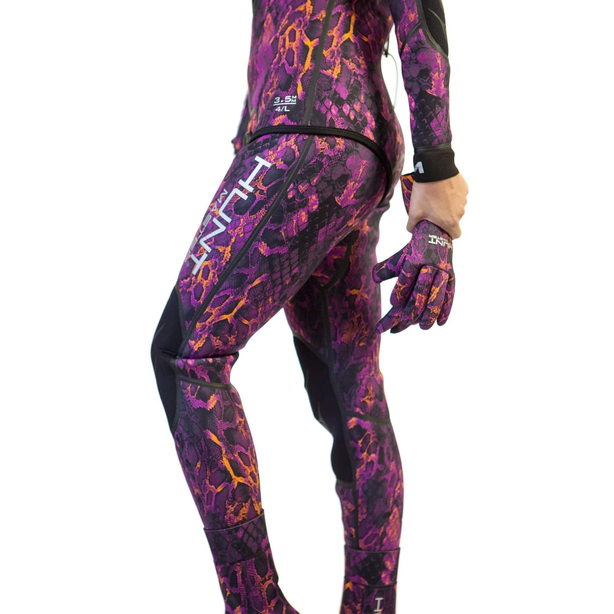 Hunt Master Burnum 'Huntress' Wetsuit - 3.5mm/5mm Thickness Pink Camo for Women - Perfect for Spearfishing, Scuba Diving & Water Sports
