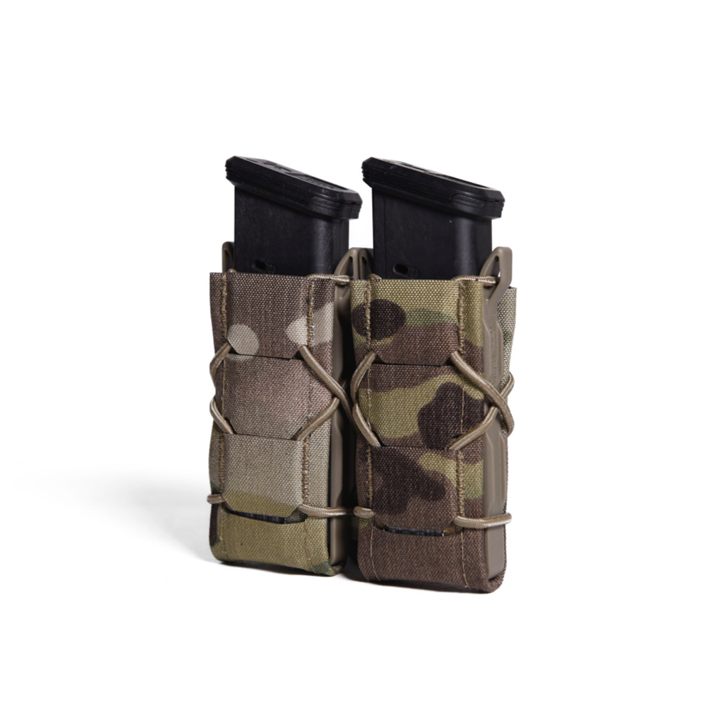 High Speed Gear Gen 2 Double Pistol TACO Pouch - Tactical Magazine Holder for Pistols | Available in Multiple Colors | Perfect for Range Training, Competition Shooting & Military Use