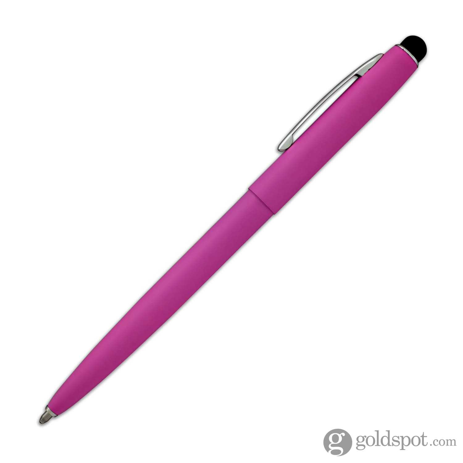Fisher Space Pen Cap-O-Matic Matte Pink Ballpoint Pen with Stylus - Premium Writing Tool for Office, Travel & Outdoor Use