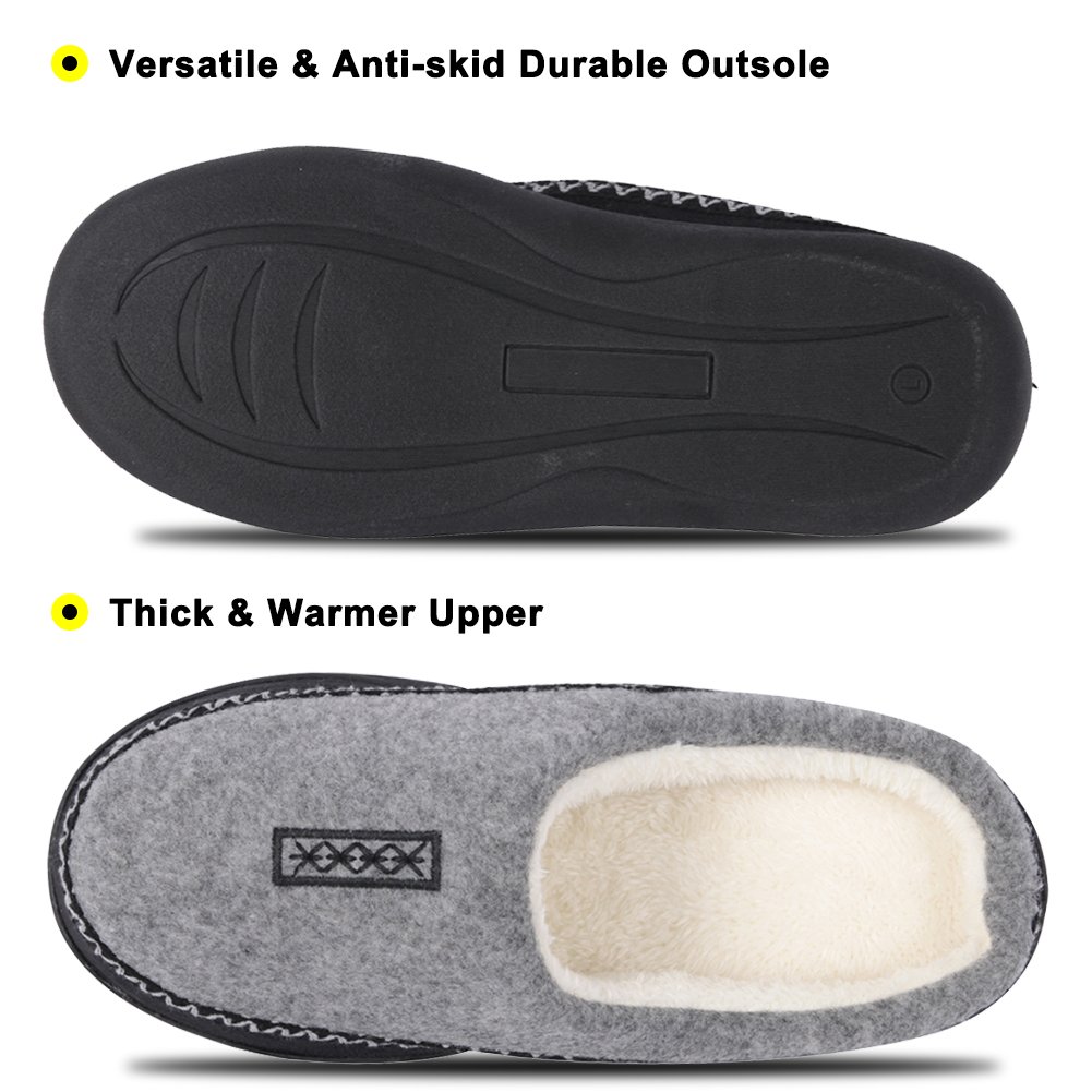 Comfortable Memory Foam House Slippers for Women - Lightweight Indoor/Outdoor Slip-On Shoes - Perfect for Home, Office, and Travel Use