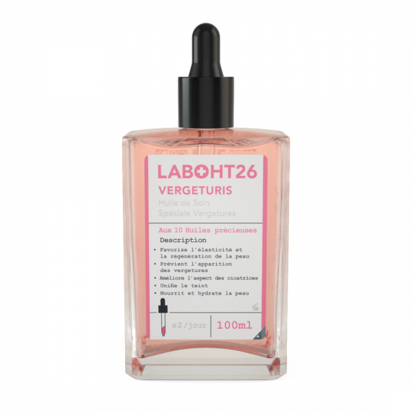 Huile Vergeturis Rapid Stretch Mark Oil - Fast-Acting Anti-Stretch Mark Treatment for Pregnancy & Weight Loss | Postpartum Care & Skin Hydration