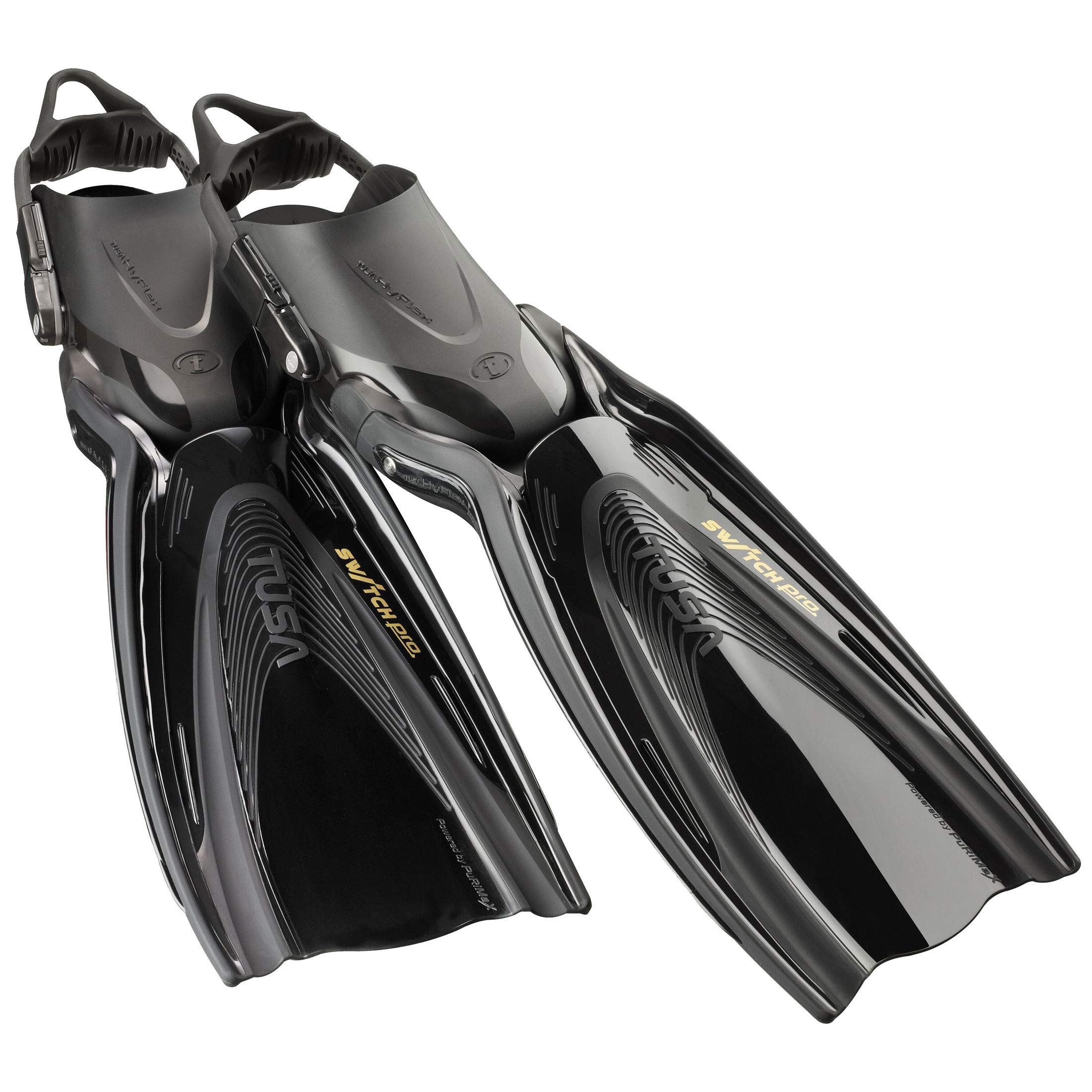 TUSA SF-0107 Hyflex Switch Pro Scuba Diving Fins - Premium Adjustable Swim Fins for Snorkeling, Freediving & Scuba - Perfect for Ocean Adventures & Water Sports