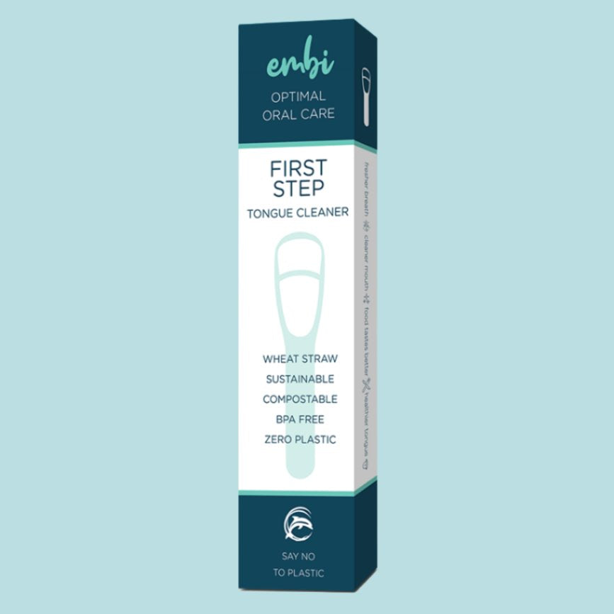 Eco-Friendly Embi OOC First Step Zero Plastic Tongue Scraper for Fresh Breath & Oral Hygiene - Perfect for Daily Dental Care & Travel Use