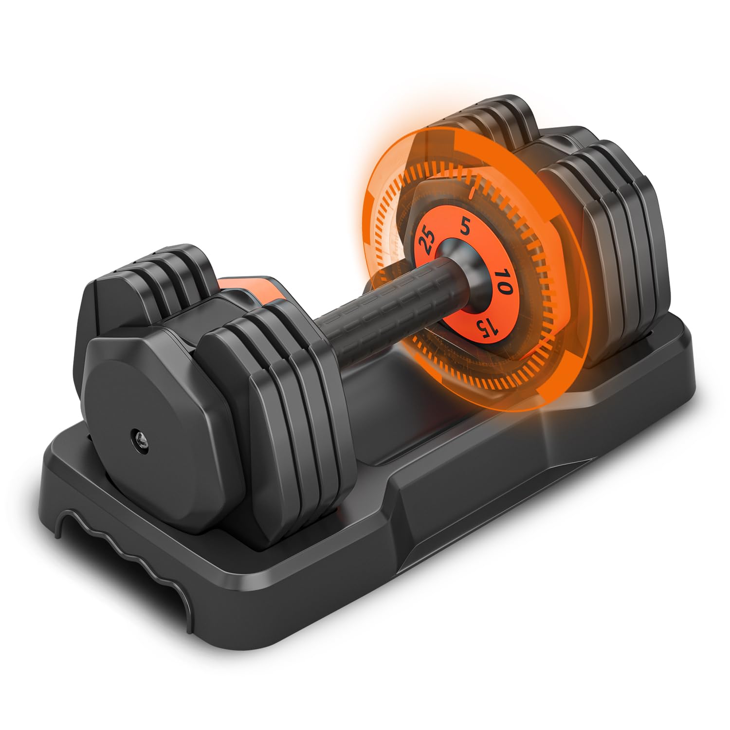 LEEKEY Adjustable Dumbbells Set - 5-50 lbs Quick Change Weight with Anti-Slip Grip for Home Gym, Strength Training & Full Body Workout - Perfect for Men & Women Fitness Enthusiasts