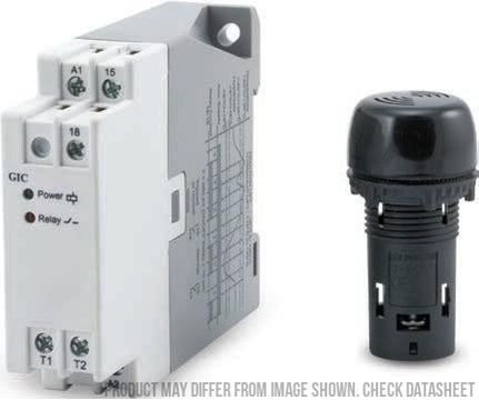 45A131AR Temperature Control Relay with NTC Sensor Probe - 230VAC Relay Output for Traction Lift Monitoring - Ideal for HVAC Systems, Industrial Equipment & Elevator Safety Controls