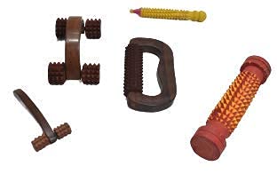 5-Piece Wooden Colorful Multipurpose Body Massager Kit - Acupressure & Acupuncture Tools for Back, Face, Finger, Leg, Foot & Hand Pain Relief | Perfect for Home Spa, Yoga, Office Stress Relief & Self-Care Therapy