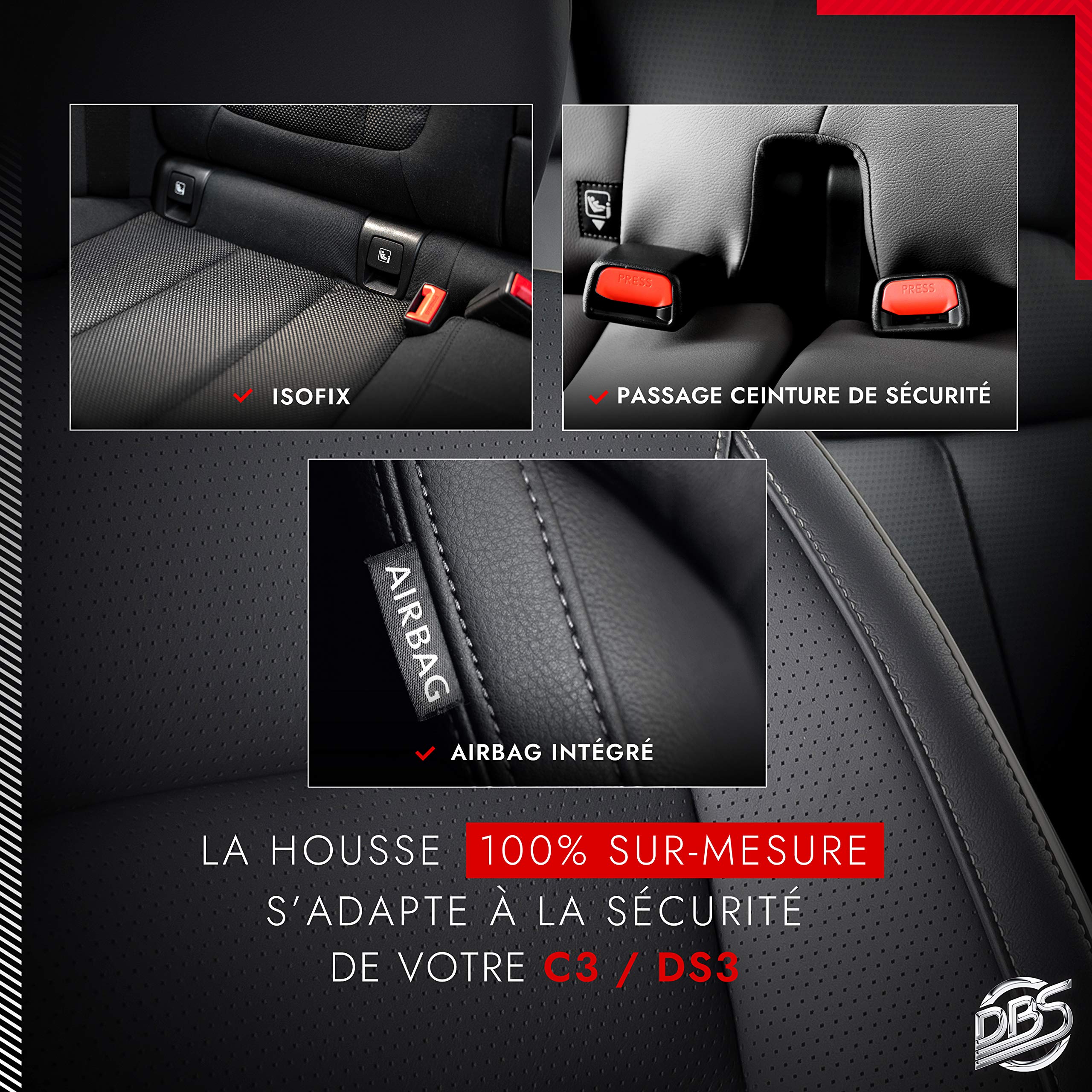 Premium Custom Car Seat Covers - Luxury Fit & Quick Installation - Airbag & ISOFIX Compatible - Perfect for SUVs, Sedans & Family Vehicles